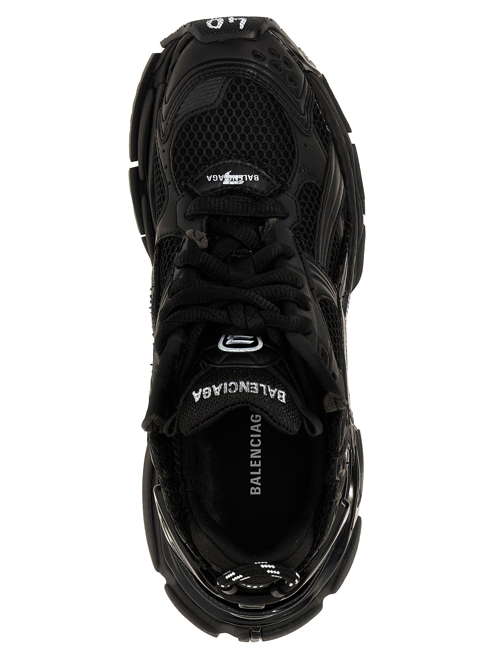 Step into luxury with Balenciaga Black Polyester Athletic Sneakers, expertly crafted for a sophisticated, athletic silhouette that redefines modern elegance.