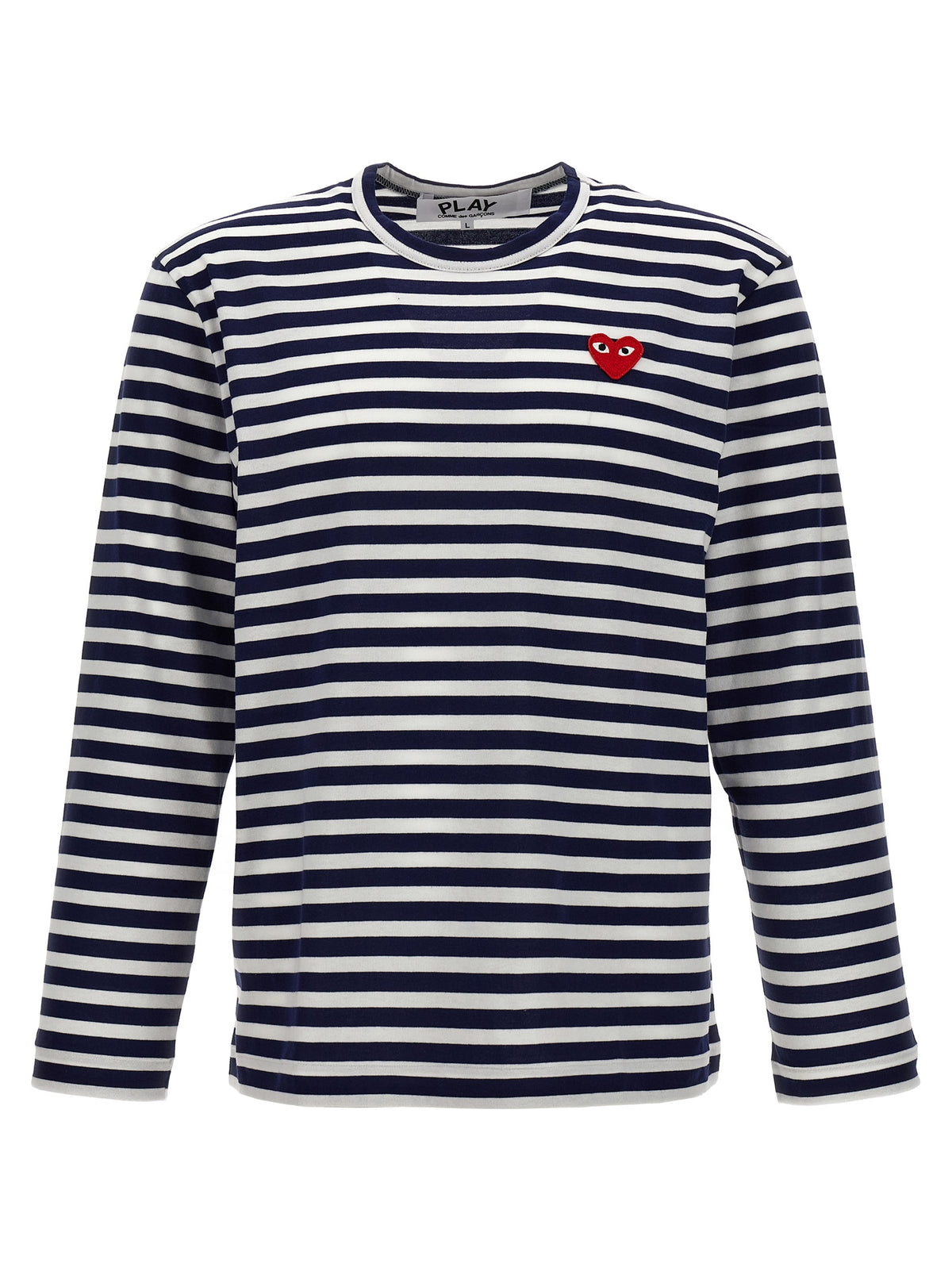 Comme Des Garçons Play Blue Cotton Long Sleeve T-Shirt