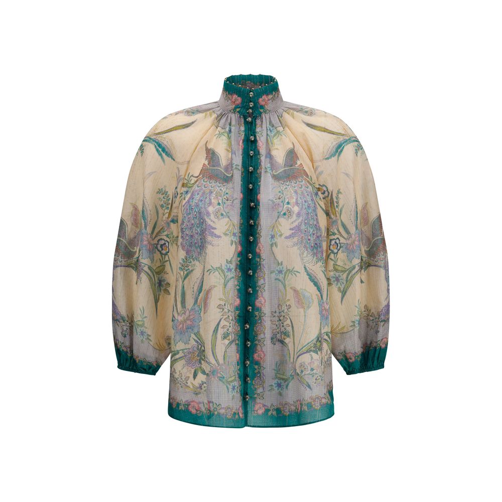 Zimmermann Multicolor Cotton Blouse - Luxe Elegance Redefined