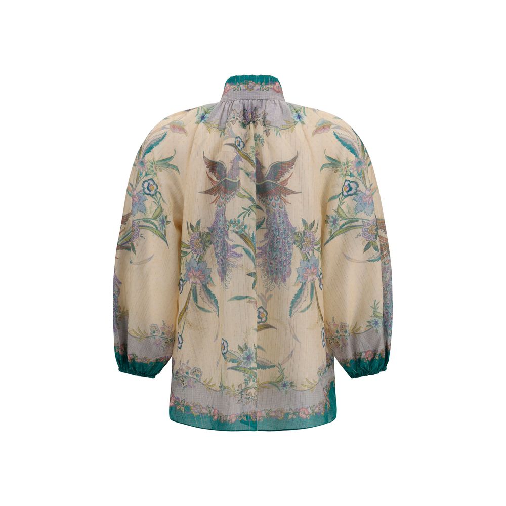 Zimmermann Multicolor Cotton Blouse - Exquisite Luxury Elegance