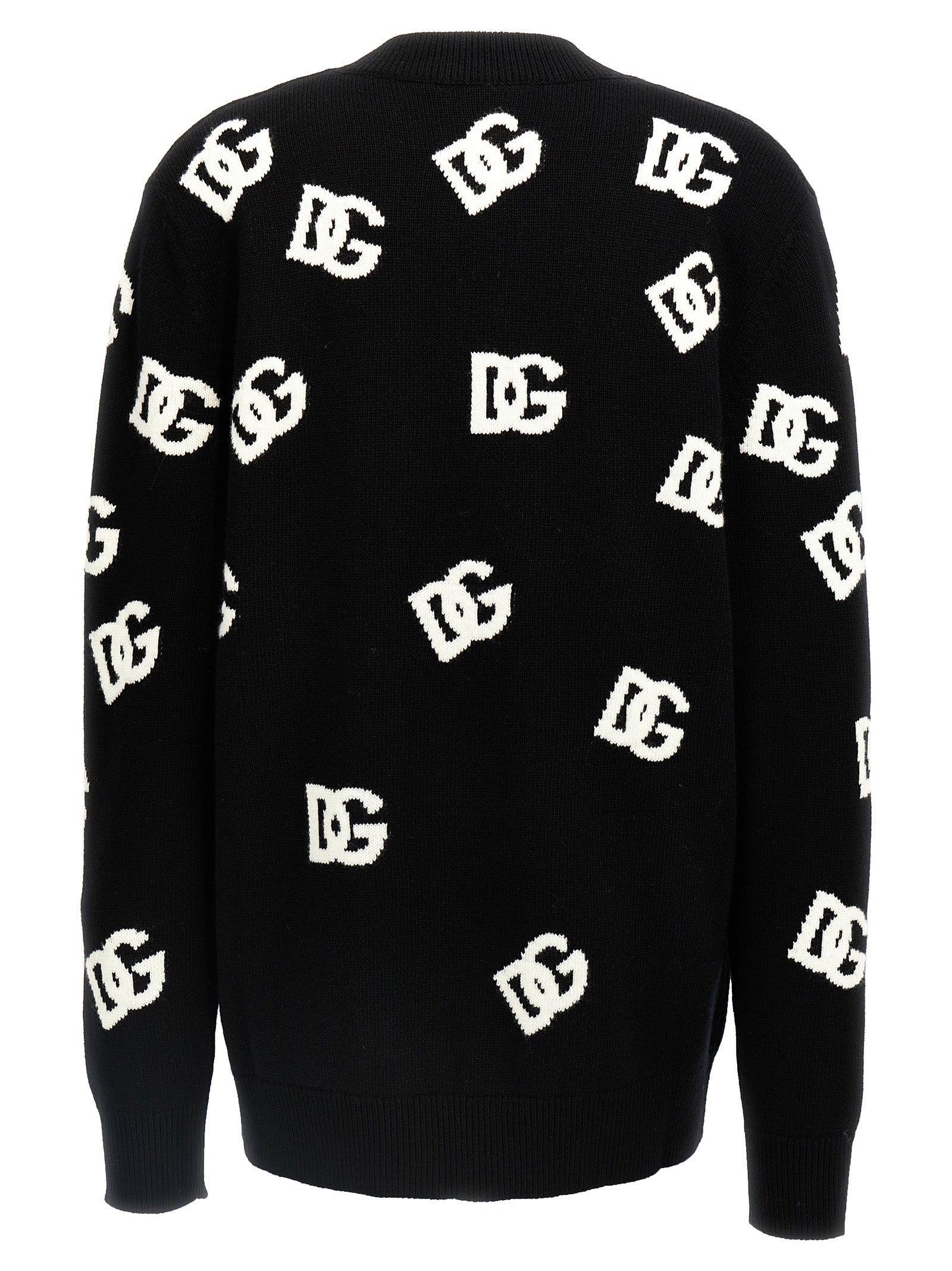 Dolce & Gabbana Bicolor Virgin Wool Cardigan
