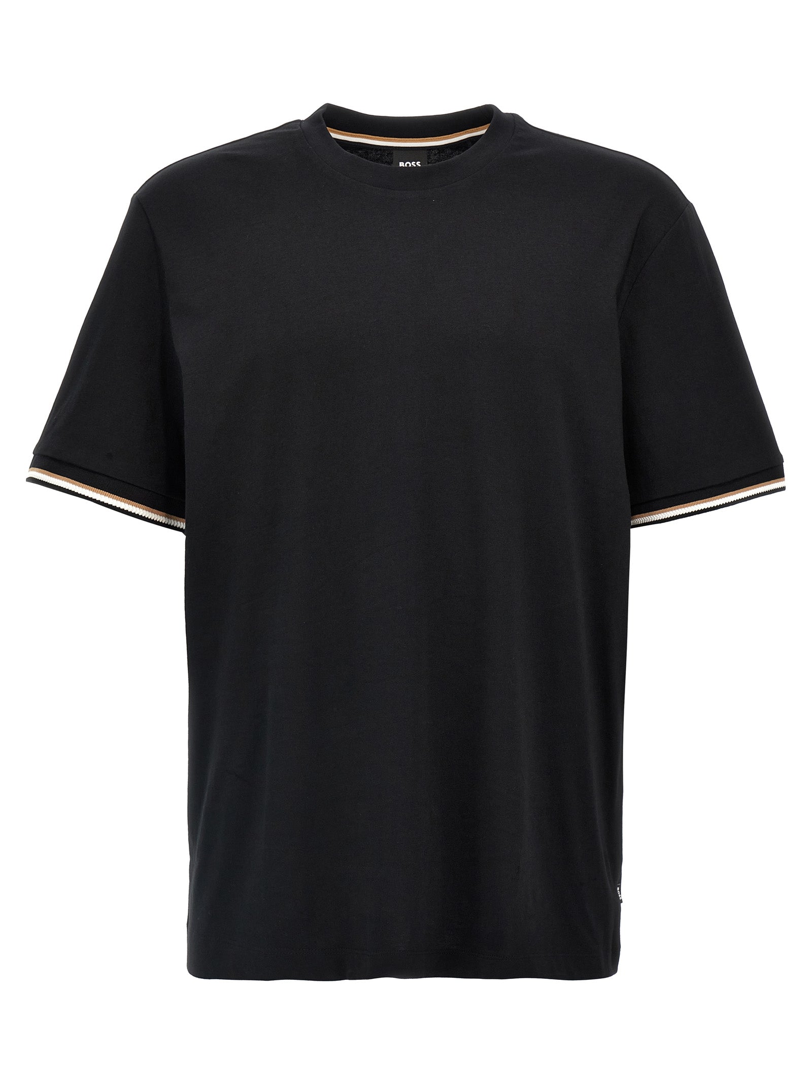 Hugo Boss Thompson 04 Black Cotton T-Shirt - Artisanal Luxury