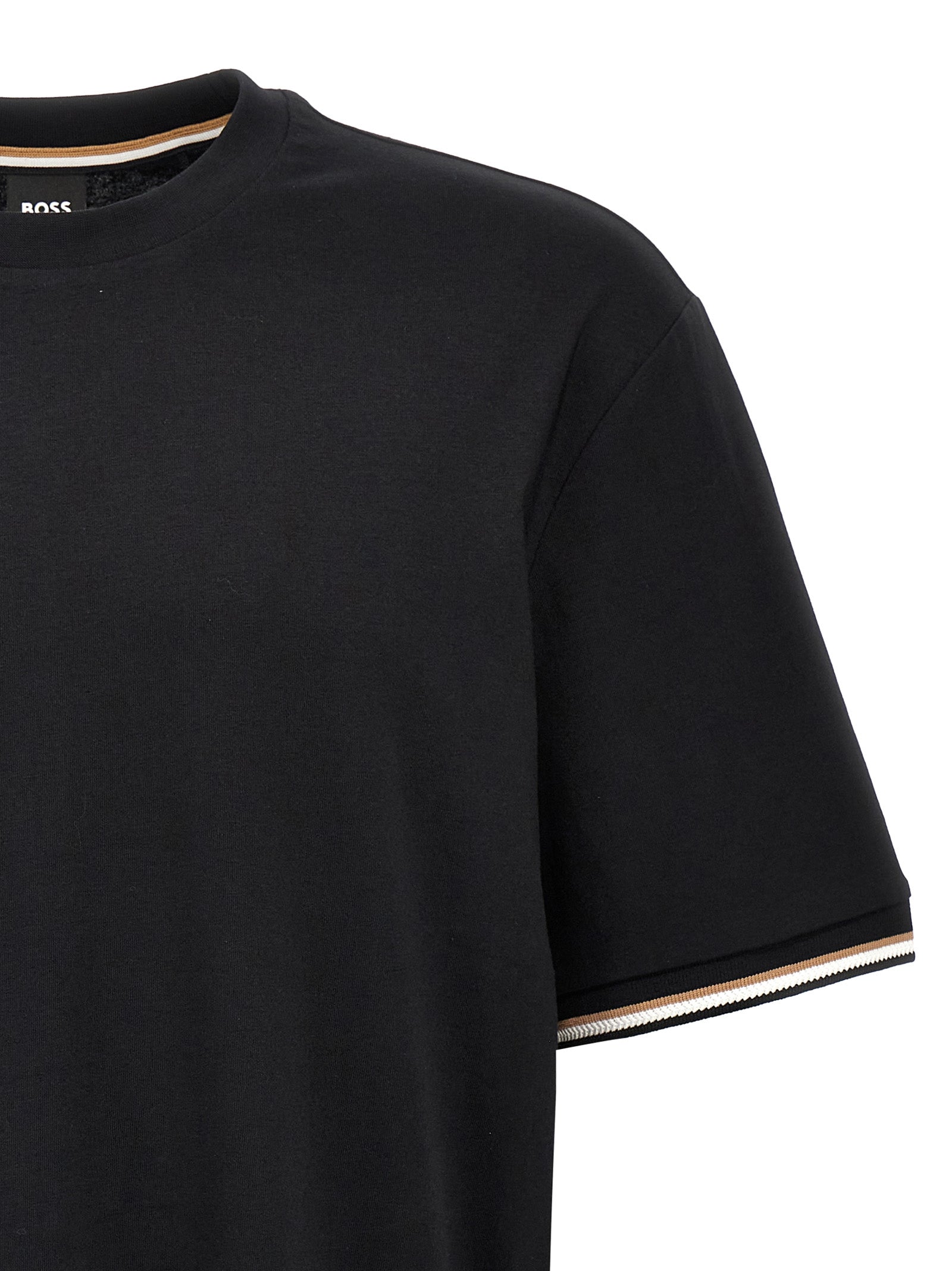Hugo Boss Thompson 04 Black Cotton T-Shirt - Artisanal Luxury