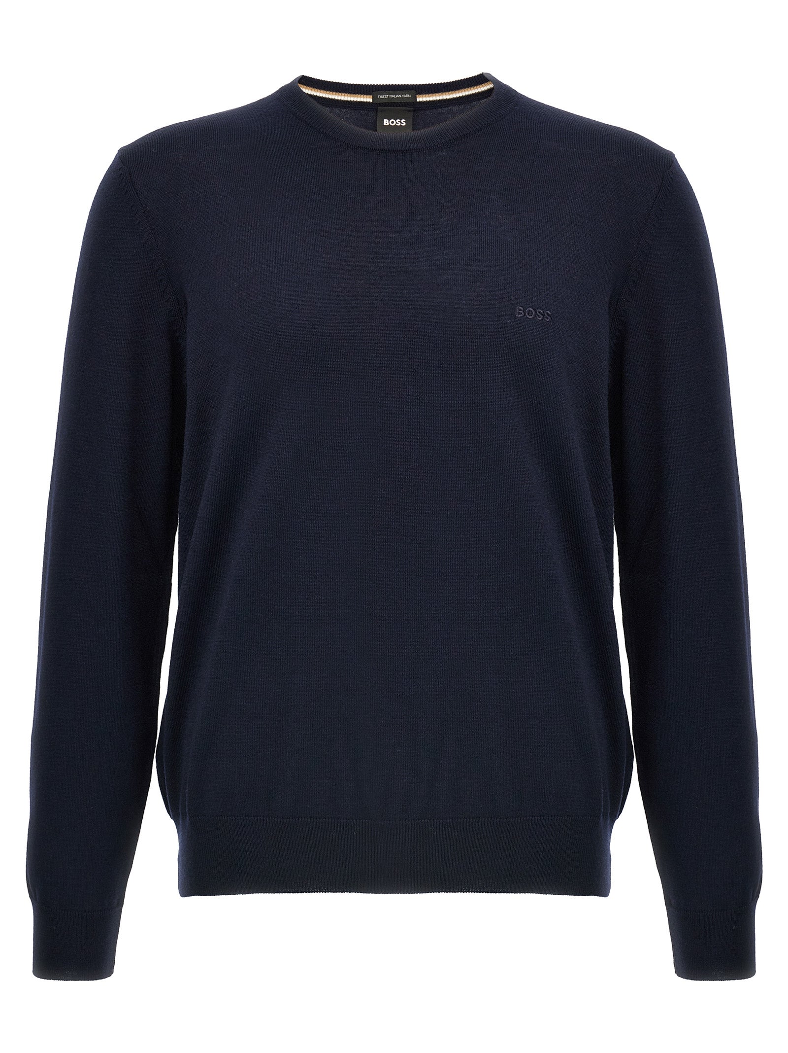 Hugo Boss Blue Virgin Wool Cardigan