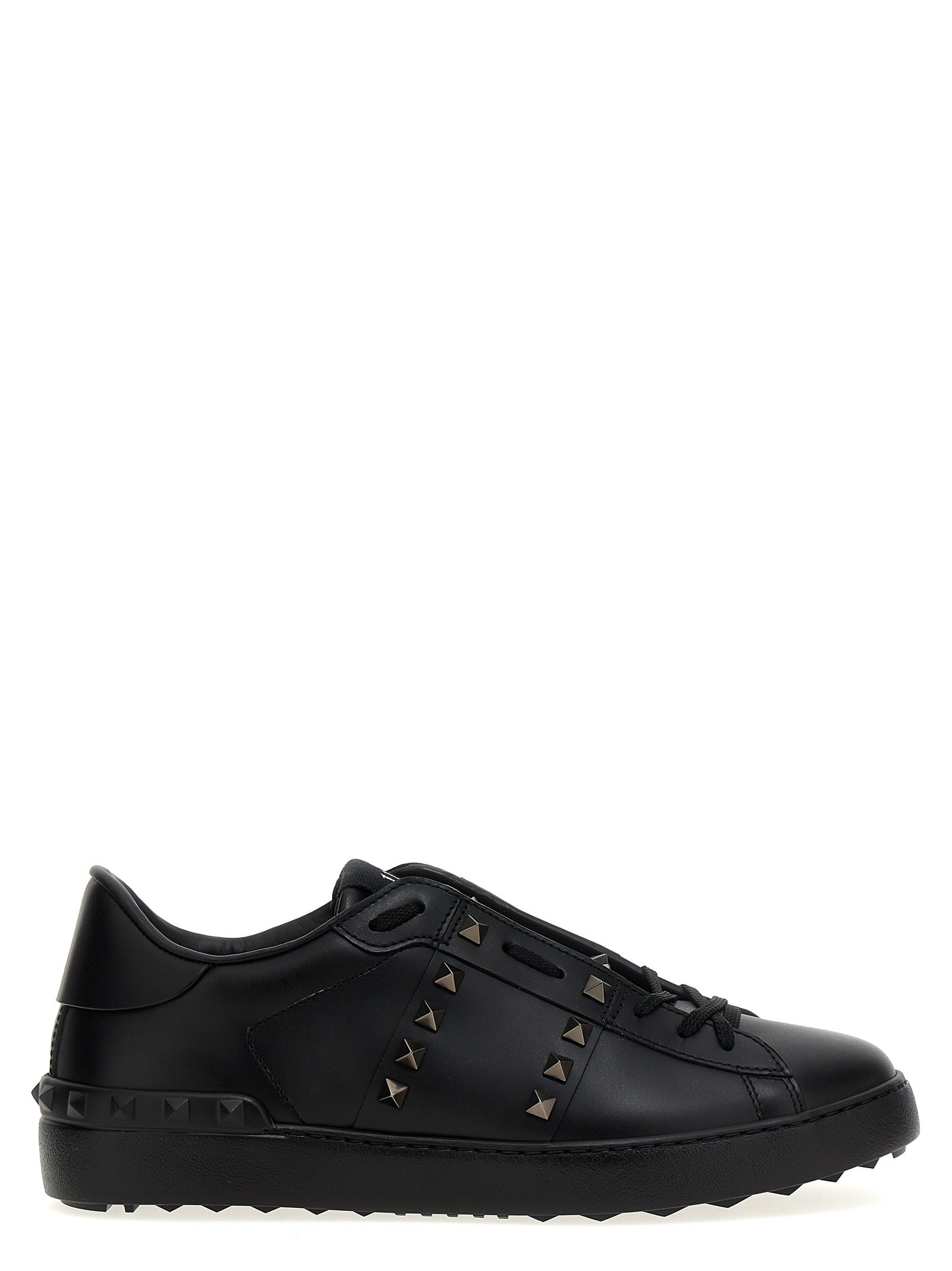 Valentino Garavani Black Calfskin Low Top Sneakers - Luxury Redefined