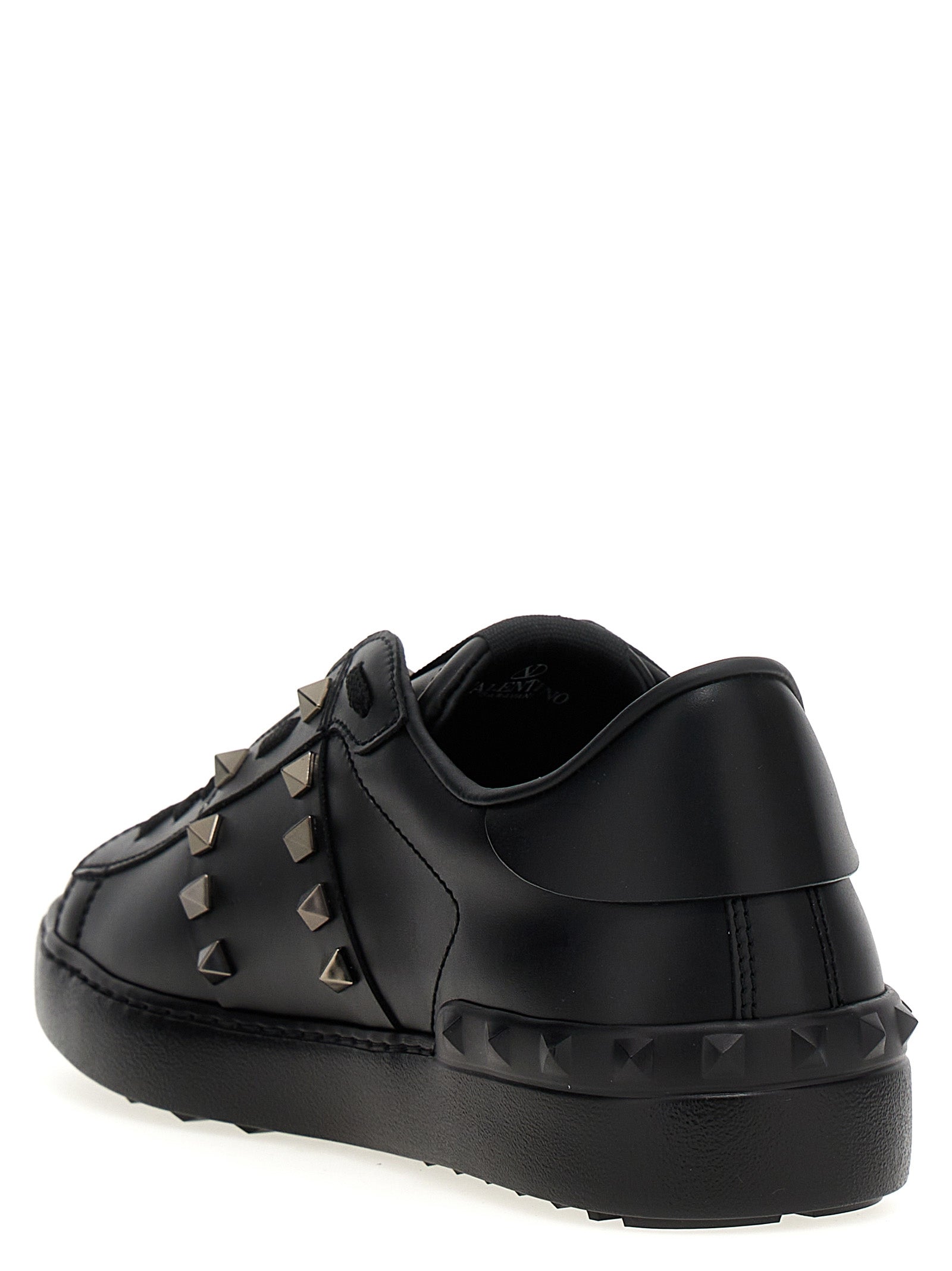 Valentino Garavani Black Calfskin Low Top Sneakers - Luxury Redefined