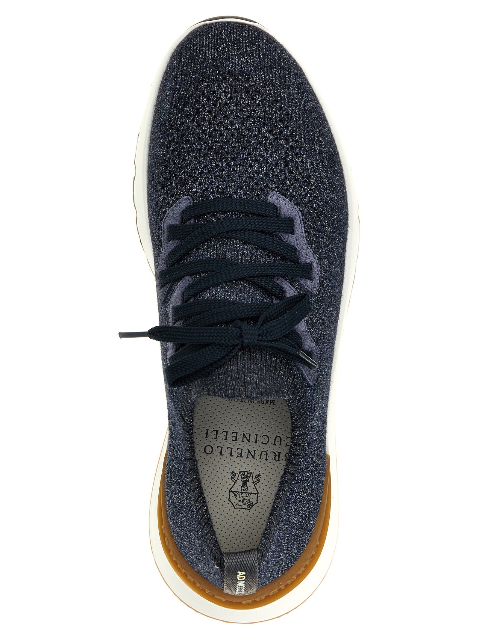 Brunello Cucinelli Blue Cotton Athletic Sneakers - Luxurious Comfort