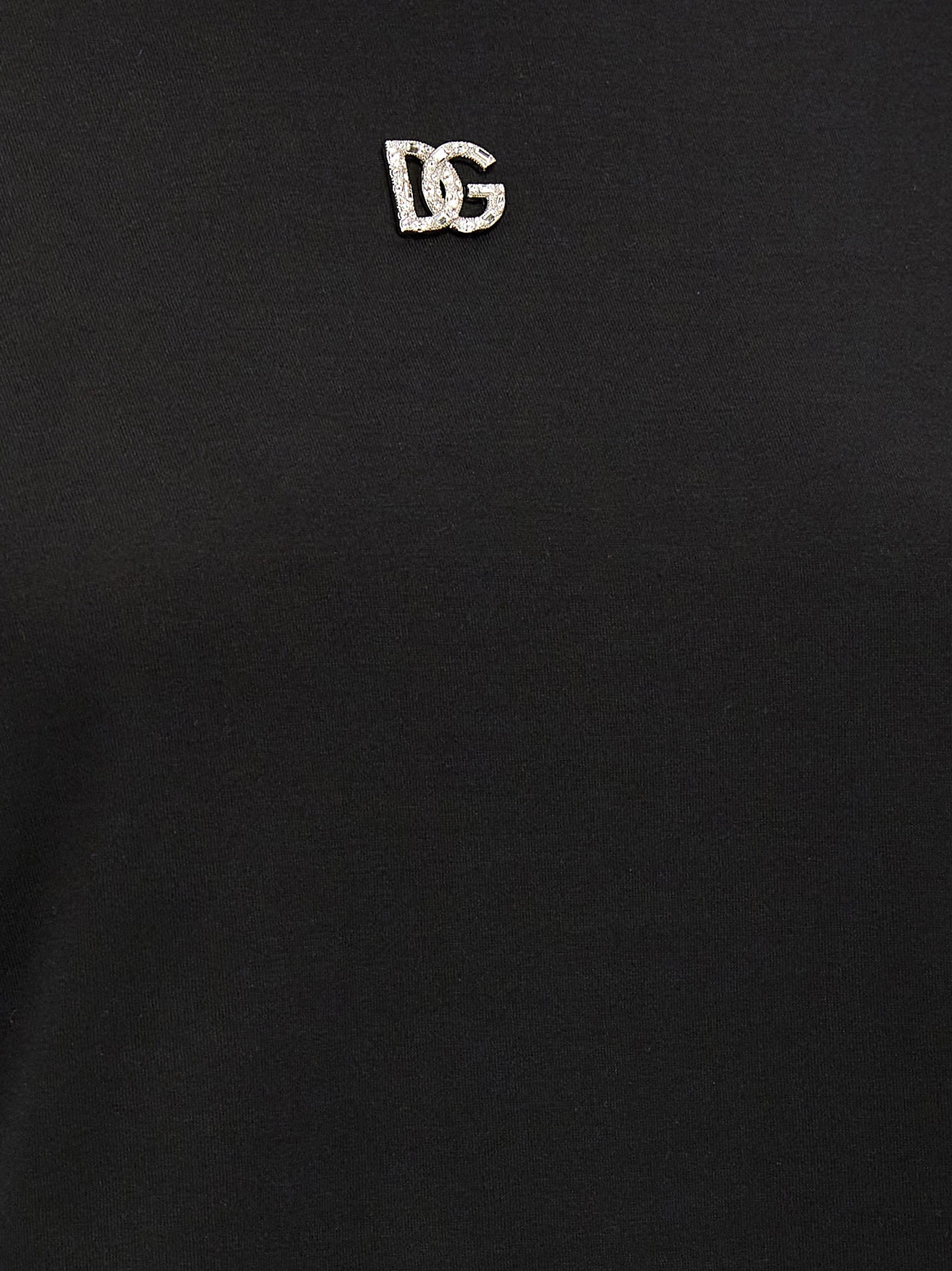 Dolce & Gabbana Black Cotton T-Shirt