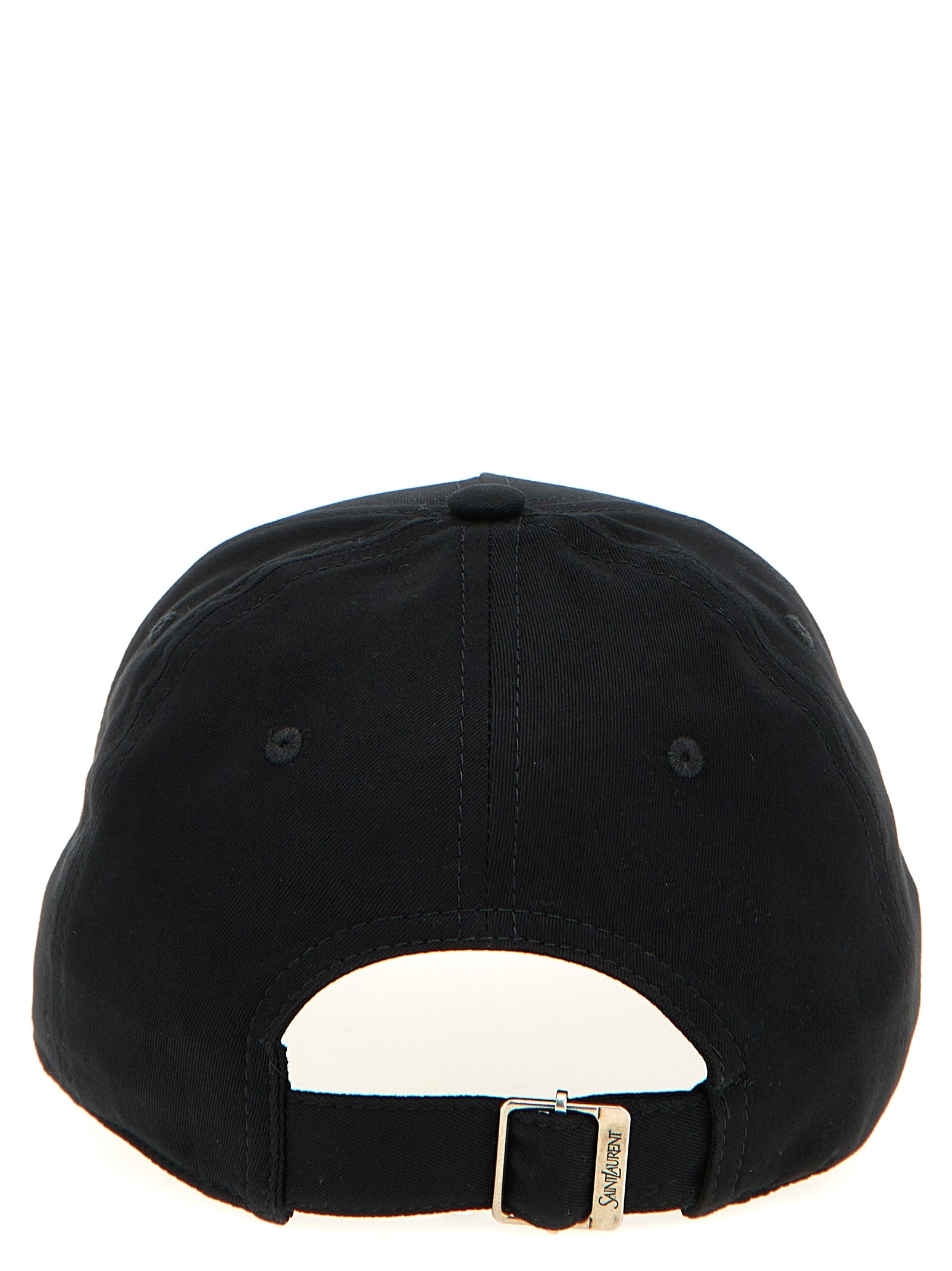 Saint Laurent Black Cotton Cap - Timeless Luxury Accessory