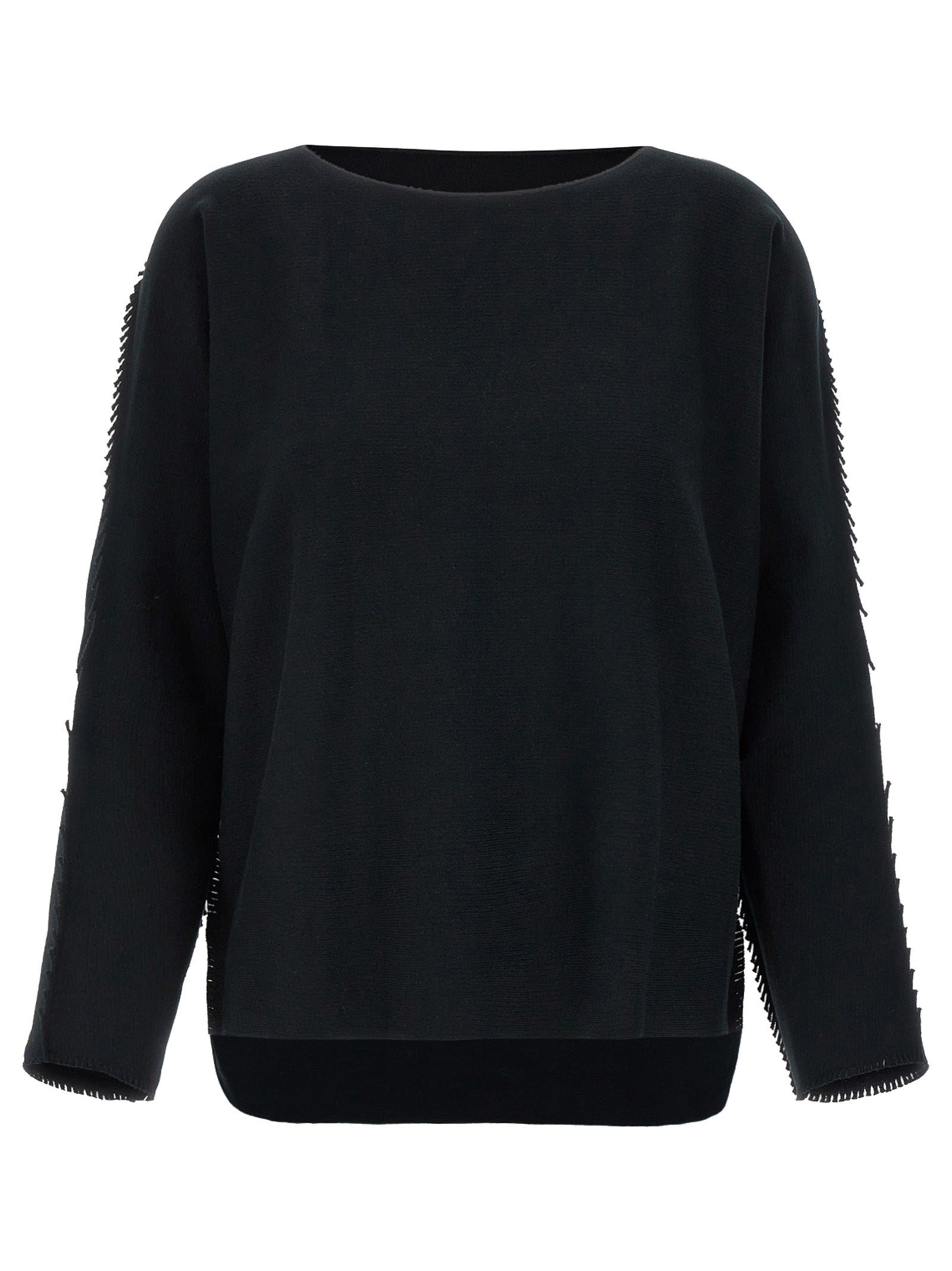 Issey Miyake Black Cotton Cardigan
