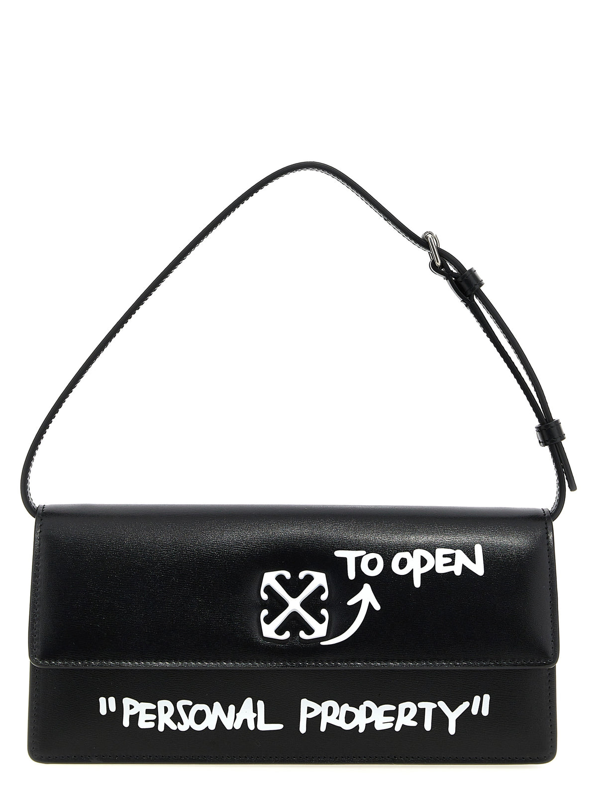 Discover the Off-White Bicolor Calfskin Shoulder Bag, a masterpiece of Italian craftsmanship in luxurious calfskin, perfect for those who embrace elegance and individuality.