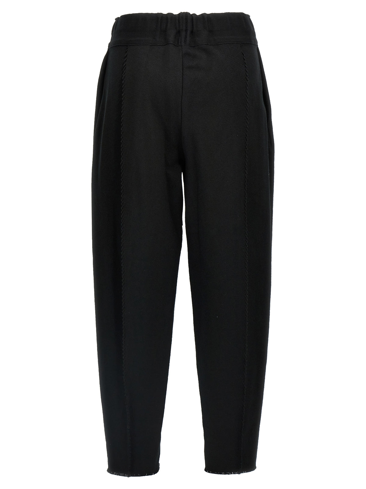 Issey Miyake Black Cotton Casual Pants - Avant-Garde Luxury