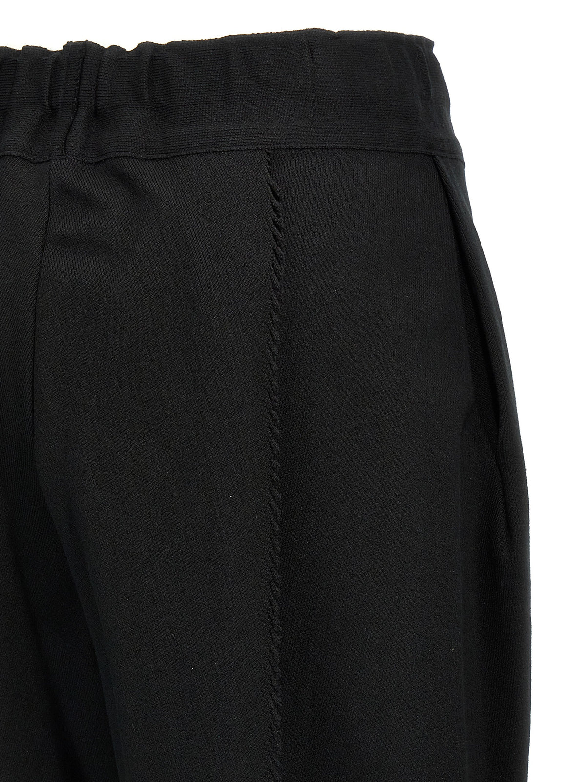 Issey Miyake Black Cotton Casual Pants - Elevate Your Elegance