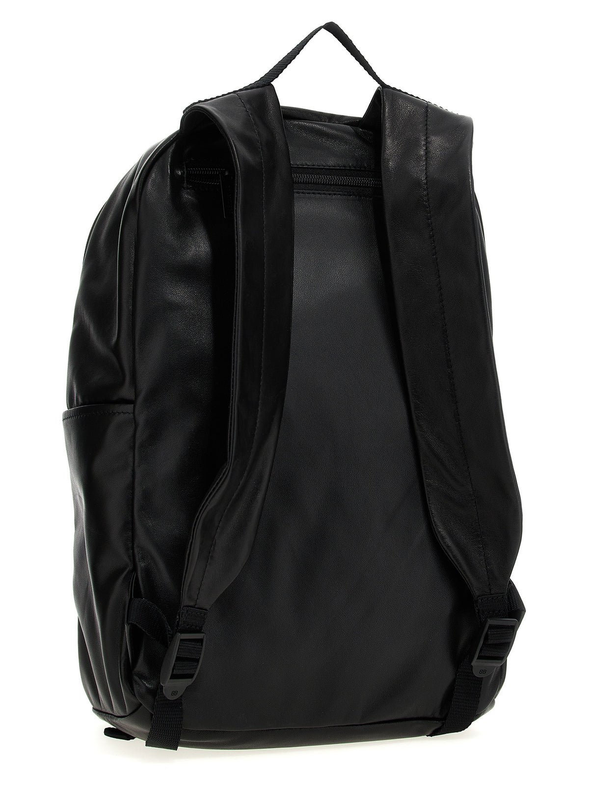 Discover the Balenciaga Bicolor Lamb Leather Backpack, a luxurious blend of artisanal craftsmanship and modern elegance, perfect for the discerning individual.
