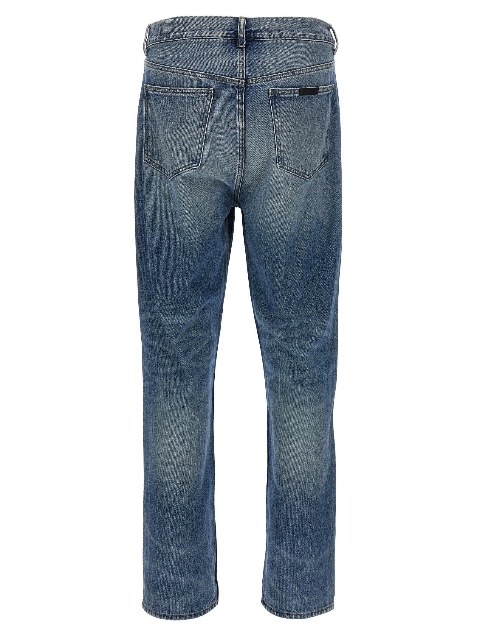 FEAR OF GOD ESSENTIAL Blue Cotton Straight-Leg Jeans