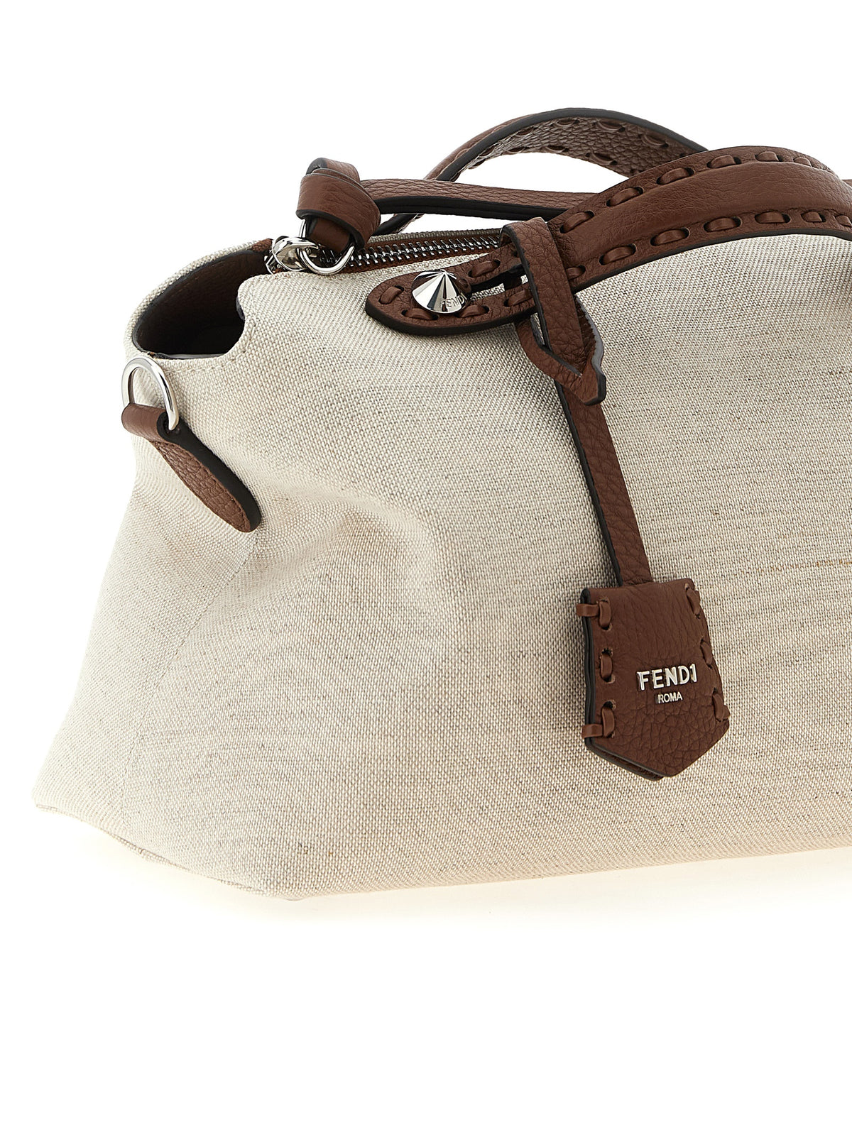 Elevate your style with the Fendi Beige Polyethylene Handbag, a masterpiece of Italian craftsmanship, blending luxurious materials for timeless sophistication.