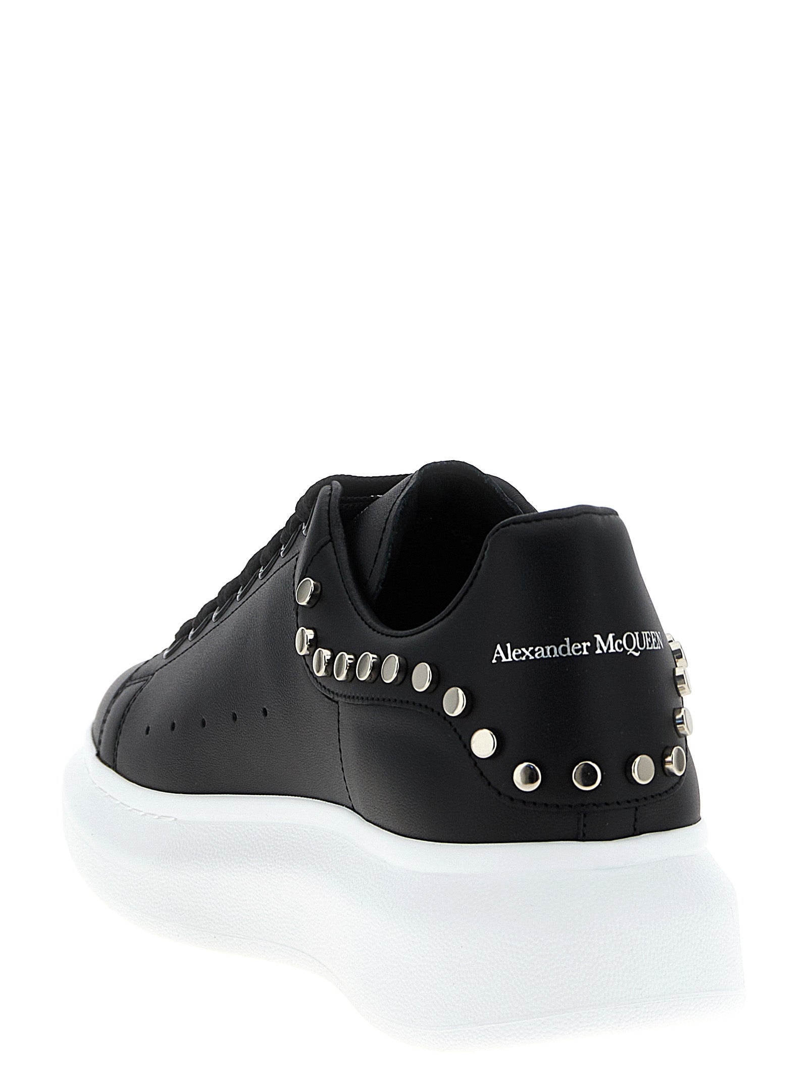 Alexander McQueen Black Calfskin Chunky Sneakers - Designer Couture