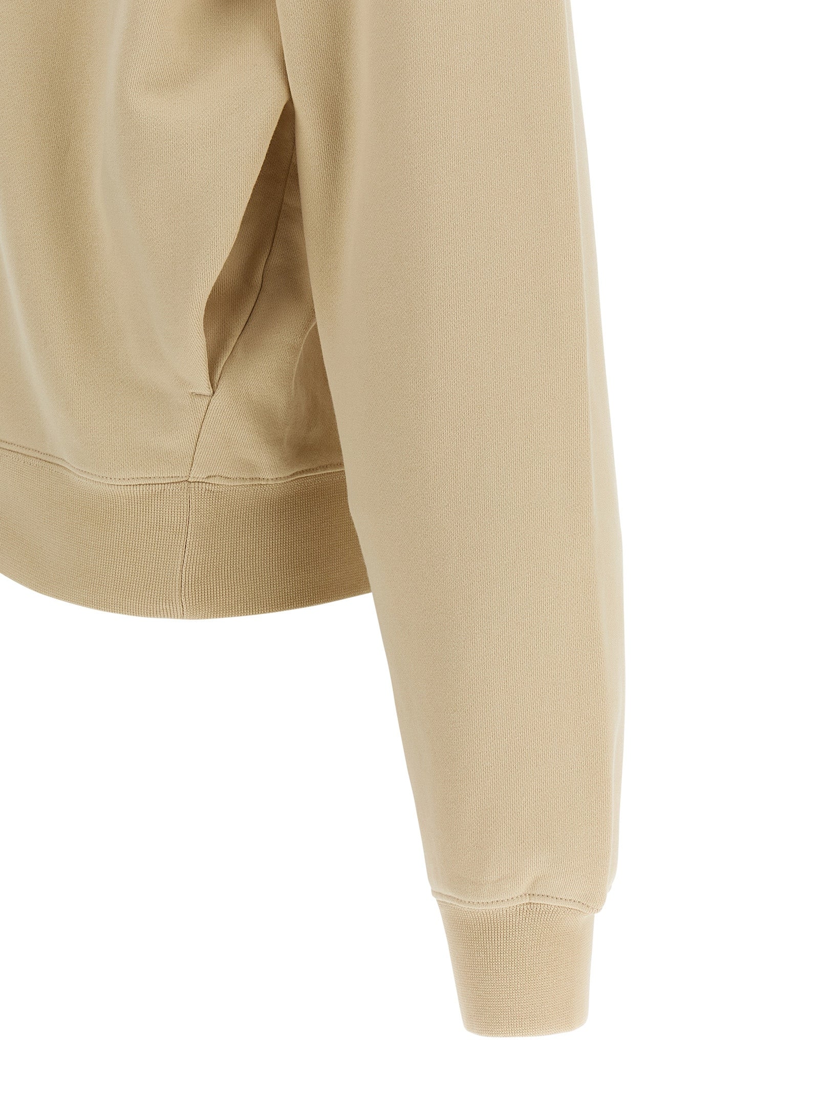 Elevate your wardrobe with the Jacquemus Beige Cotton Sweatshirt, a luxurious blend of comfort and sophistication, crafted in Portugal for the discerning connoisseur.