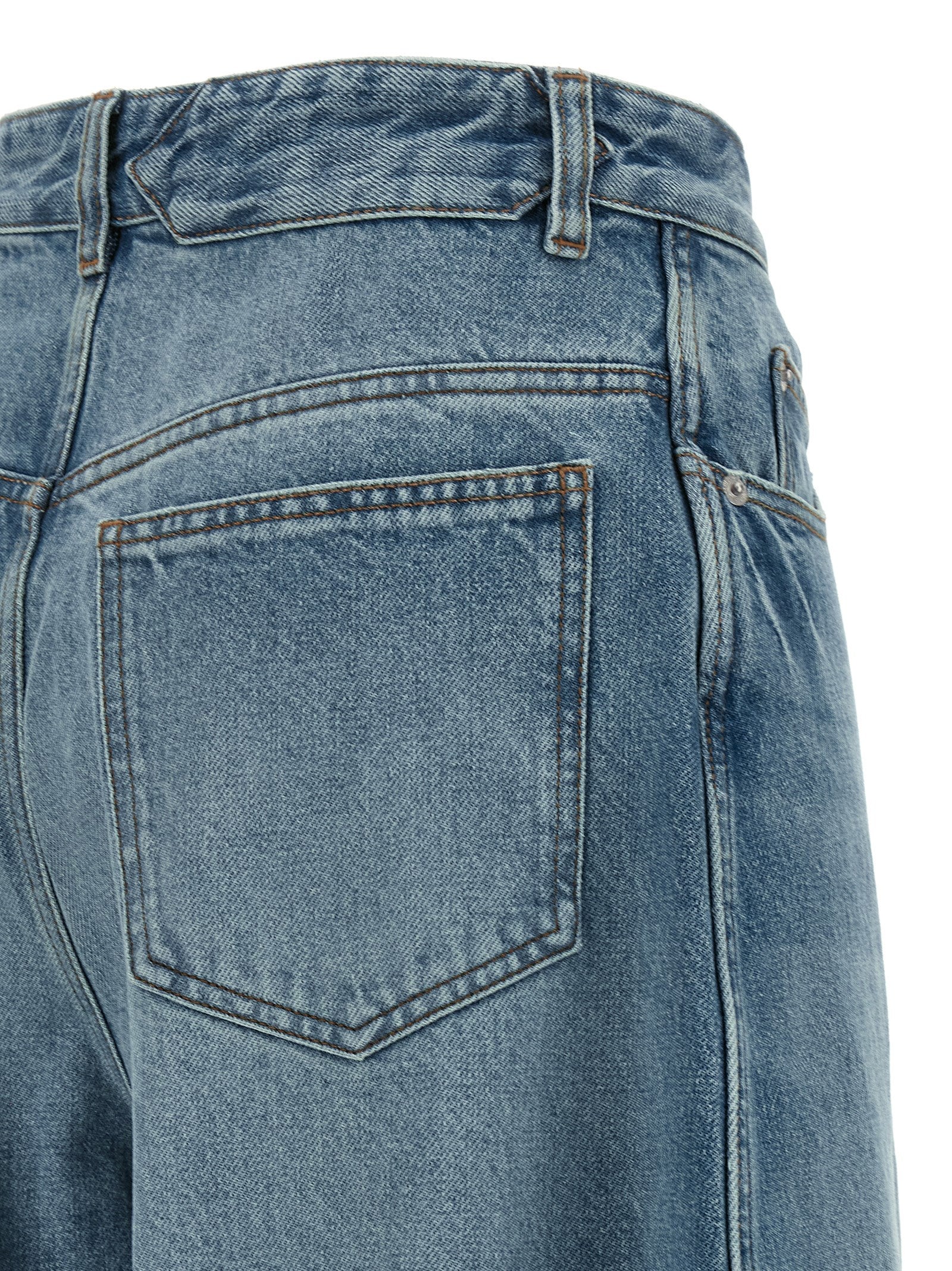 Discover the Jacquemus Blue Cotton High-Waisted Jean from the Le De-Nimes collection, where exquisite craftsmanship meets a striking silhouette for timeless elegance.