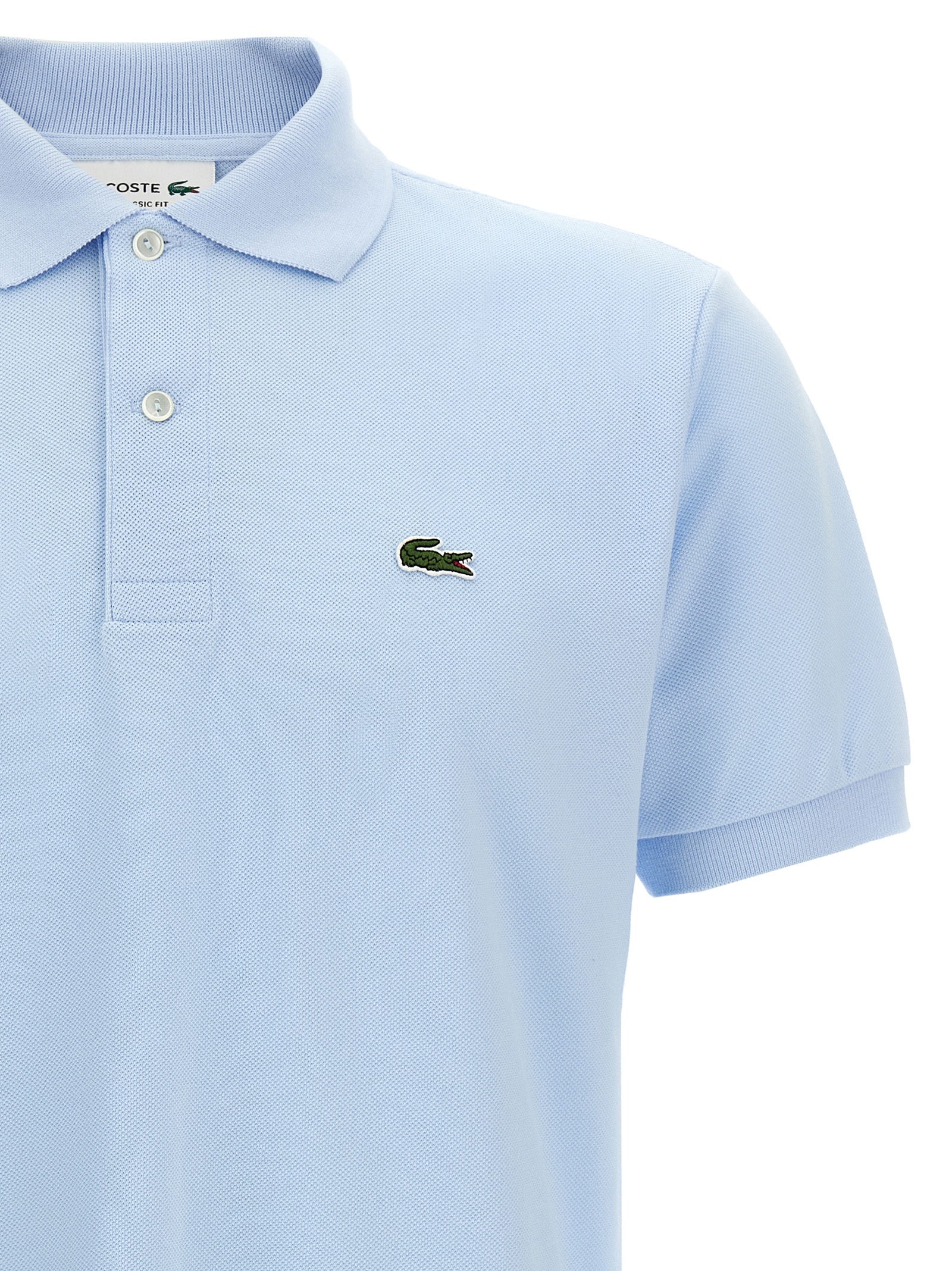 Lacoste Blue Cotton Polo Shirt