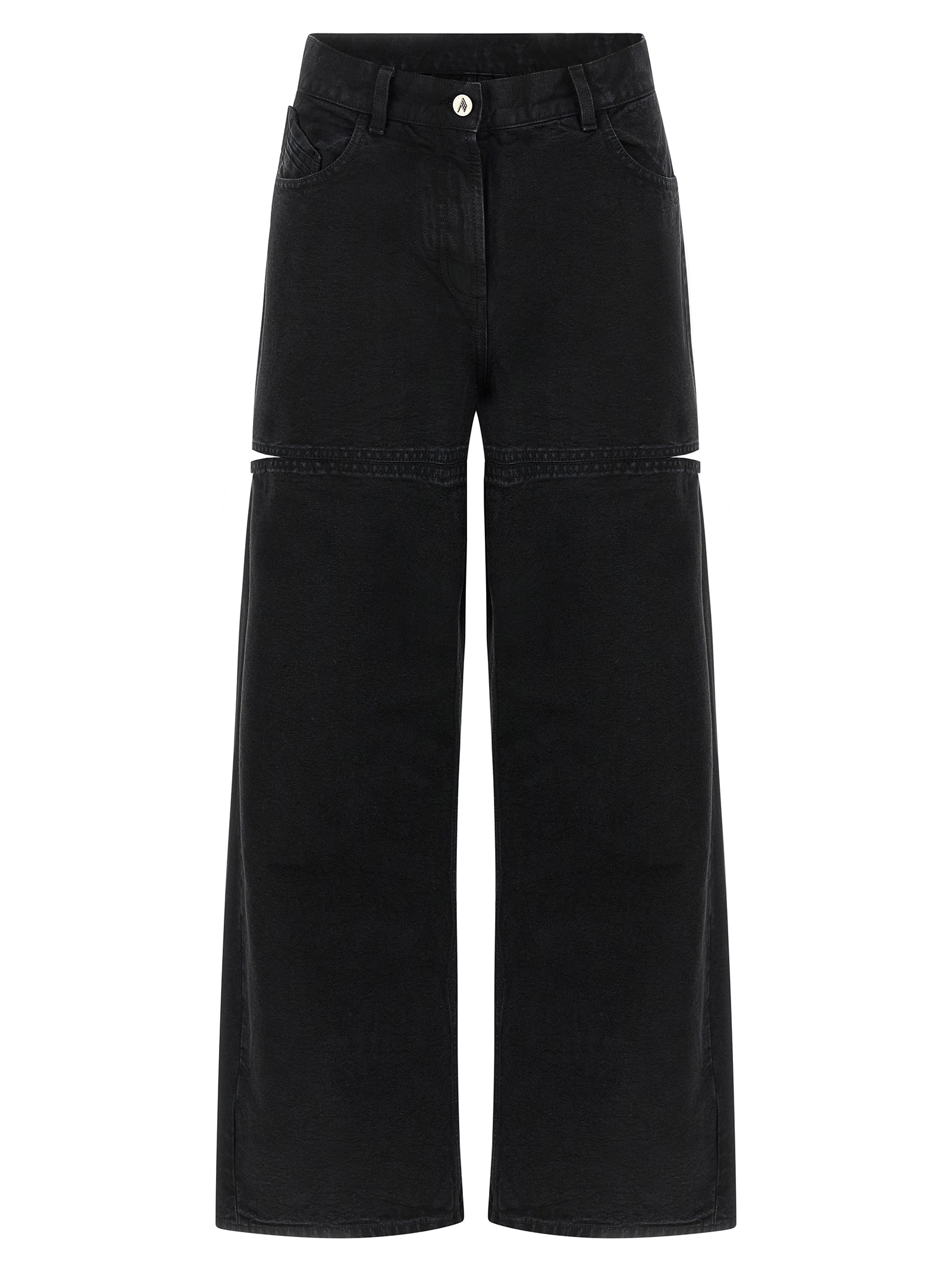 The Attico Black Cotton Jeans Denim