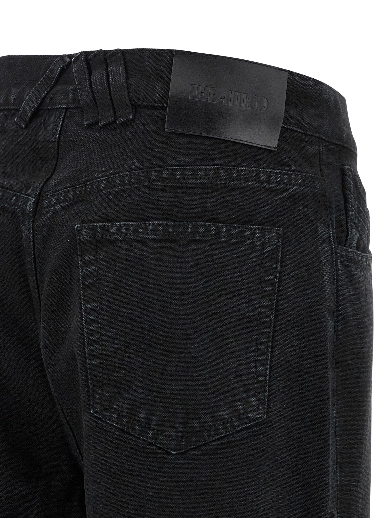 The Attico Black Cotton Jeans Denim