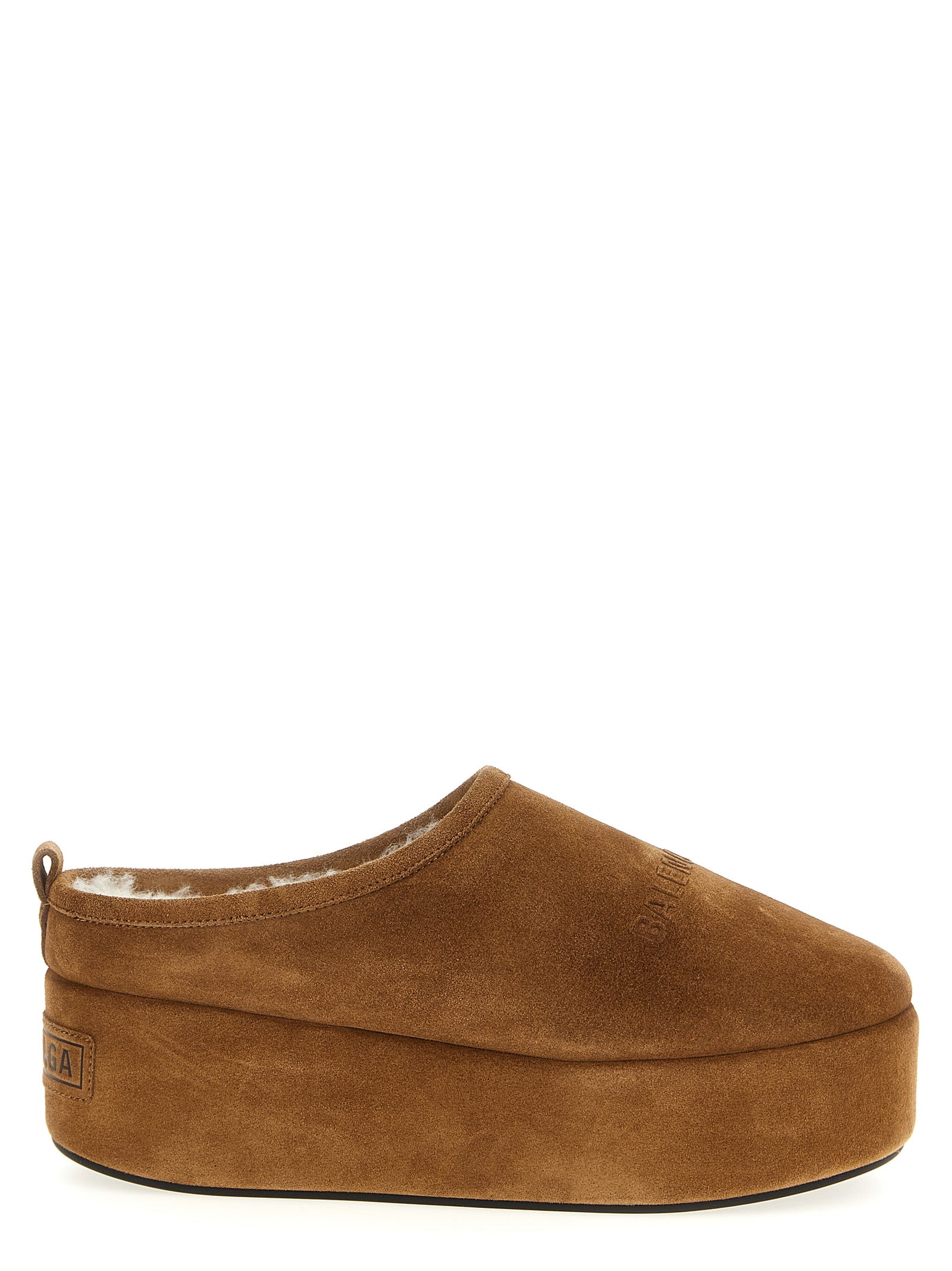 Balenciaga Brown Calfskin Mules