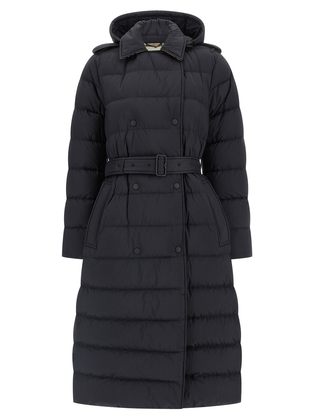 Burberry Black Polyamide Coat - Luxe Outerwear Redefined