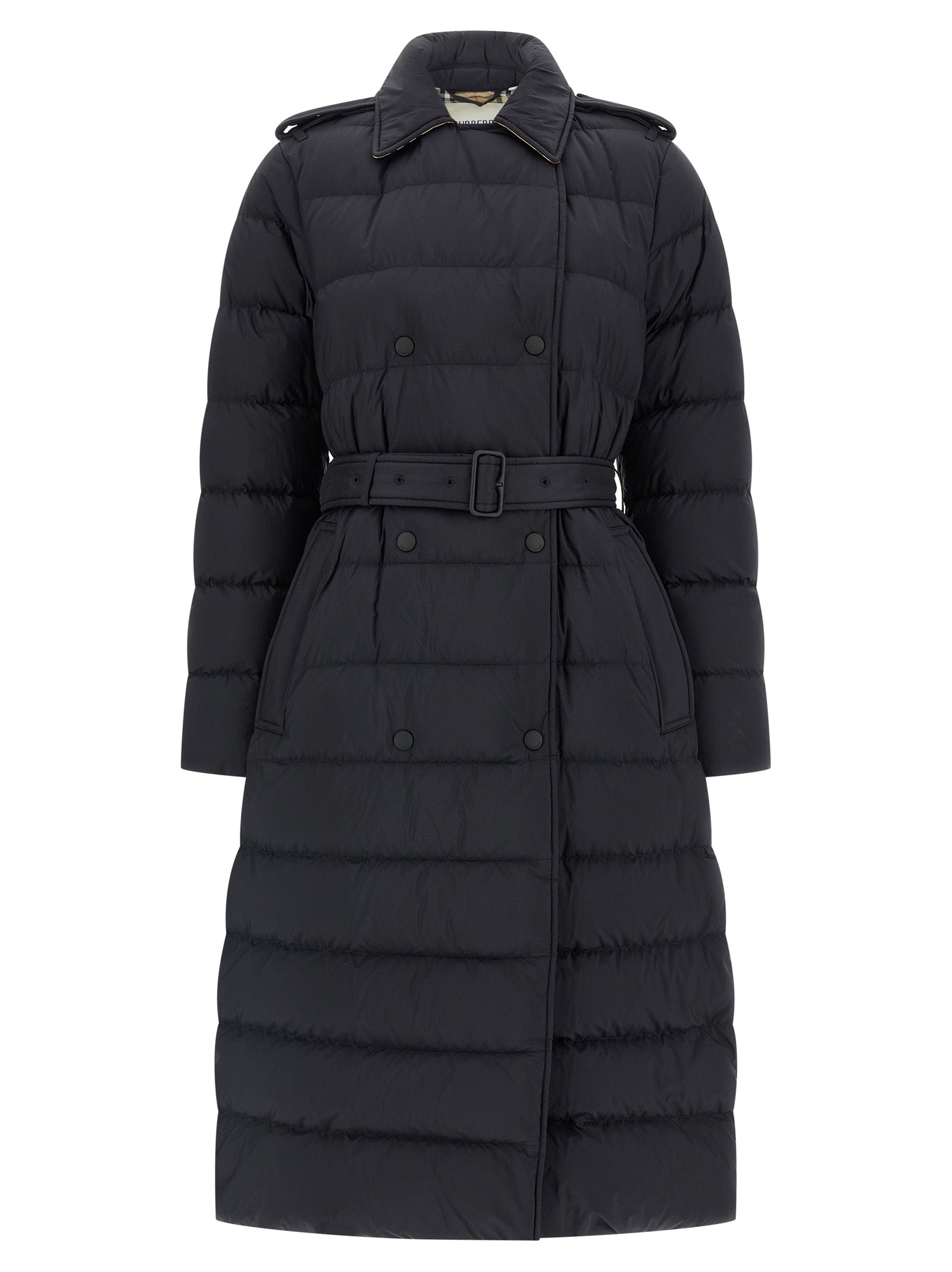 Burberry Black Polyamide Coat - Luxe Outerwear Redefined