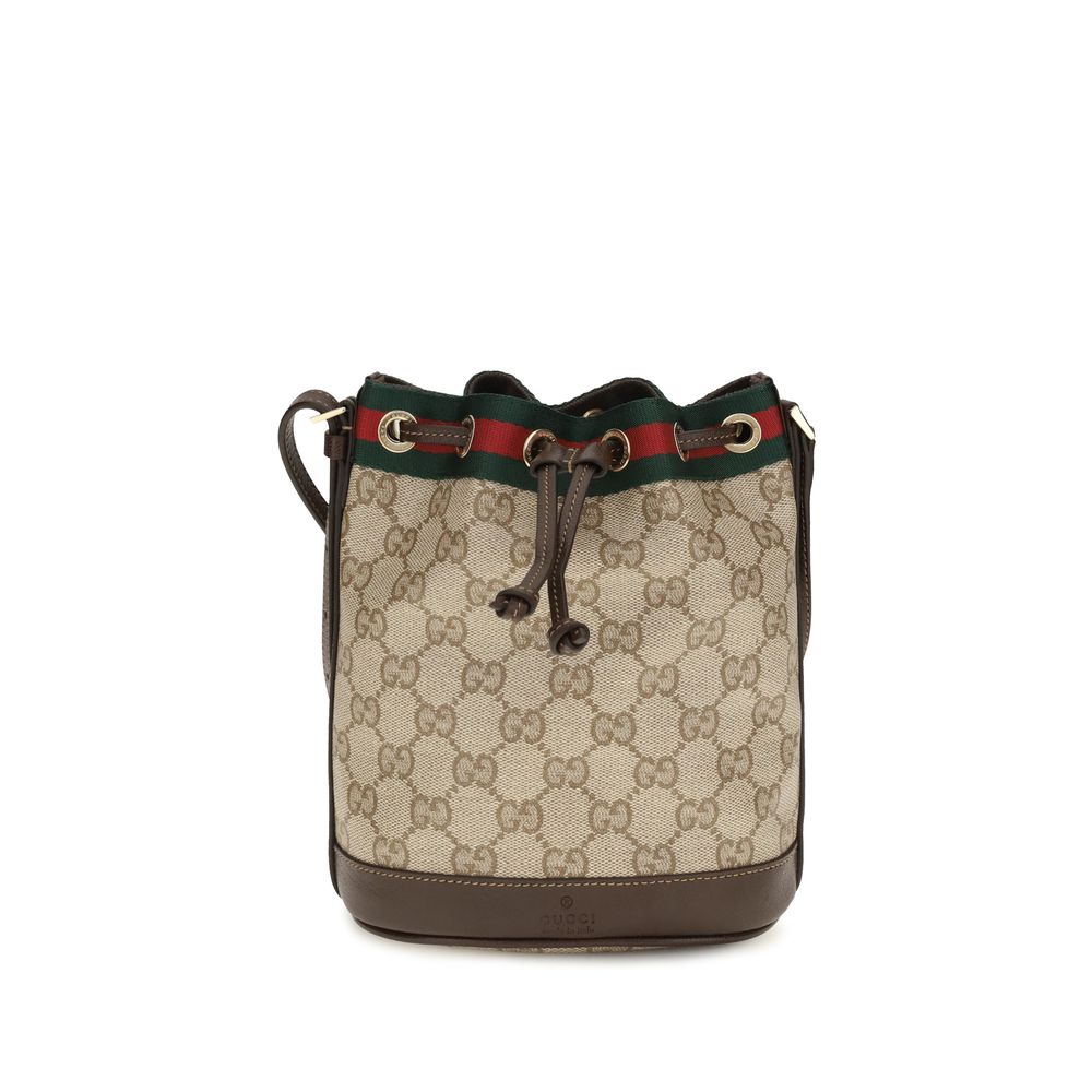 Gucci Beige Fabric Handbag - Artisanal Luxury Bucket Bag