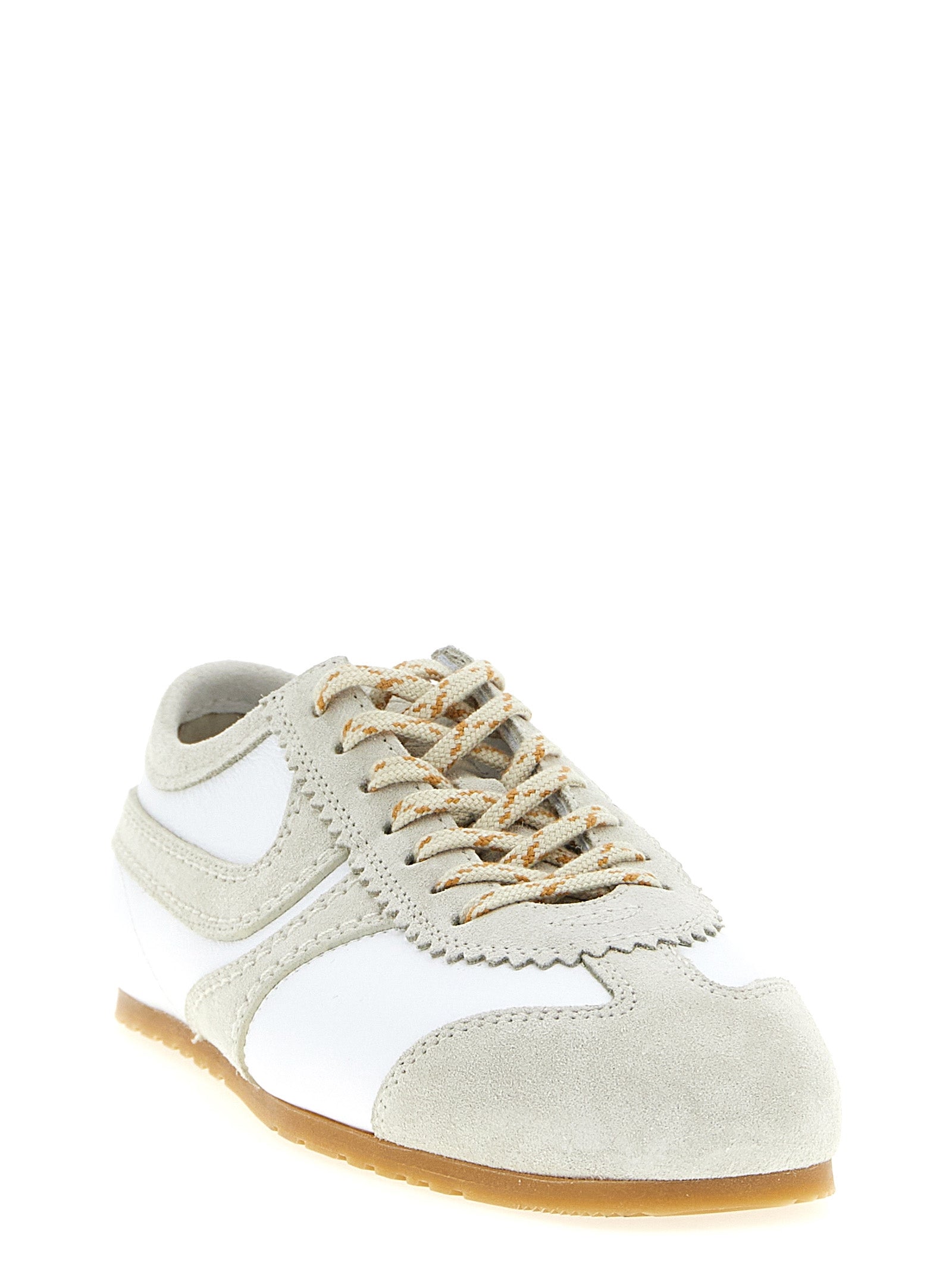 Dries Van Noten Gray Calfskin Sneakers