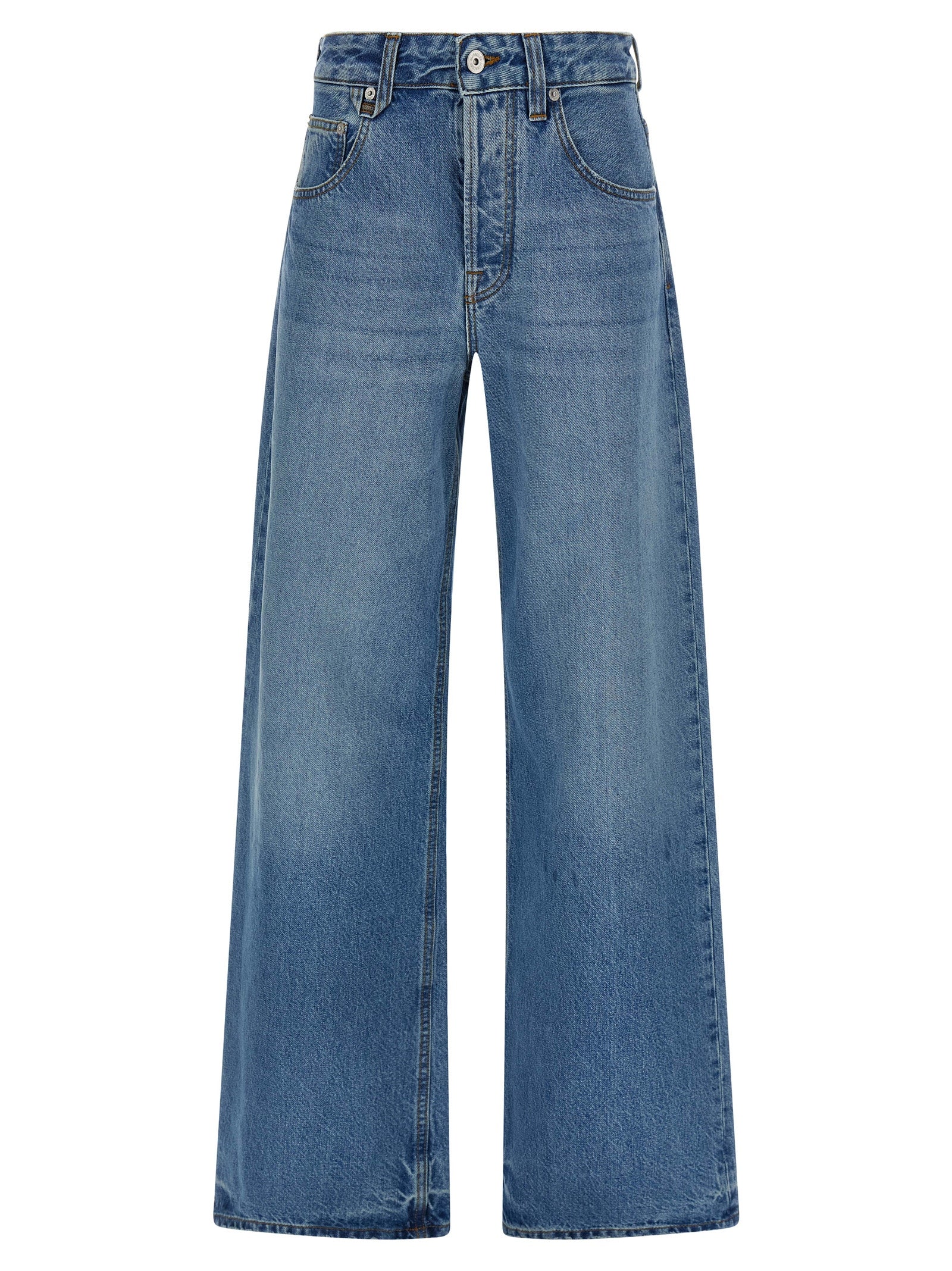 Experience the allure of Jacquemus Blue Cotton Jeans Denim, crafted from 100% cotton in Italy, where timeless elegance meets modern sophistication for the discerning individual.