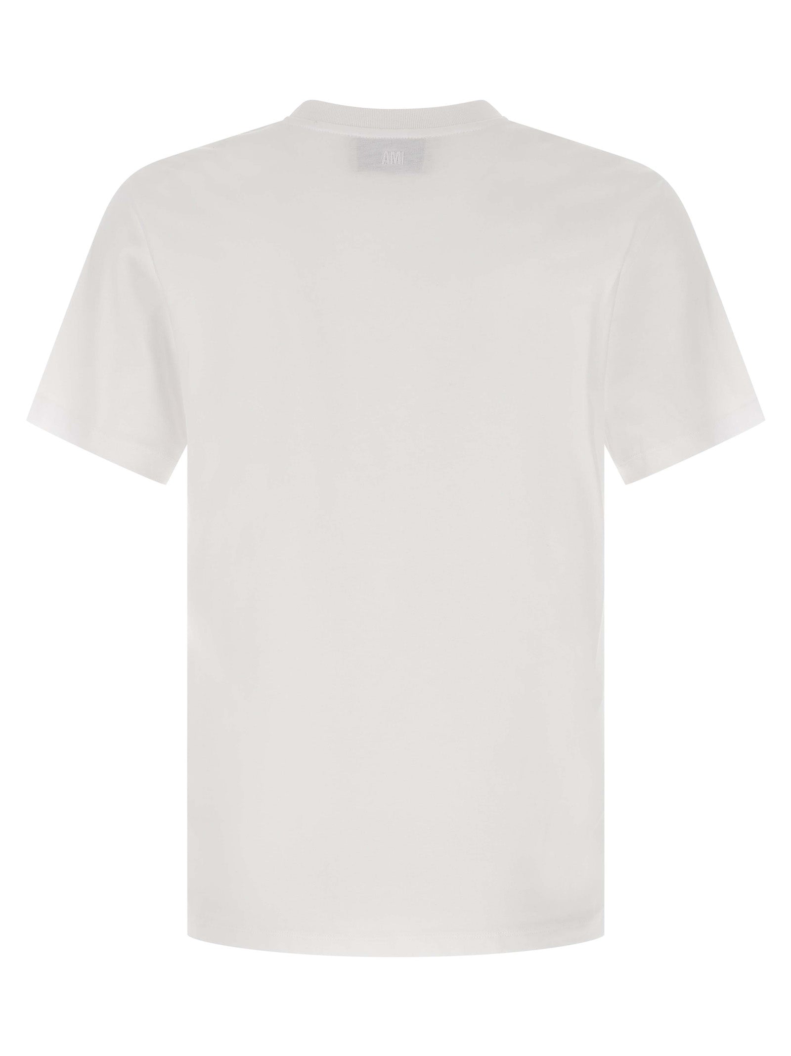 Ami Paris White Cotton T-Shirt