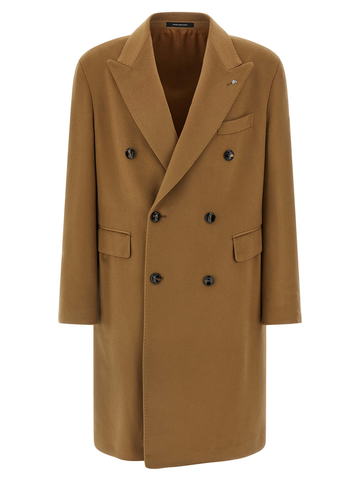 Tagliatore Beige Virgin Wool Coat - Timeless Italian Elegance