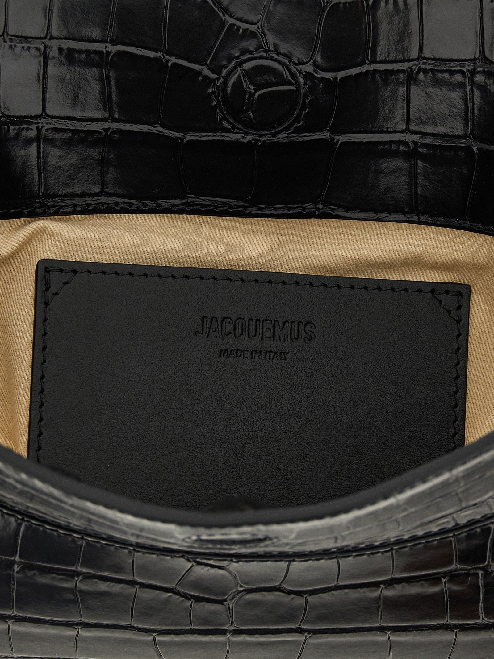 Jacquemus Black Calfskin Shoulder Bag - Luxury Redefined