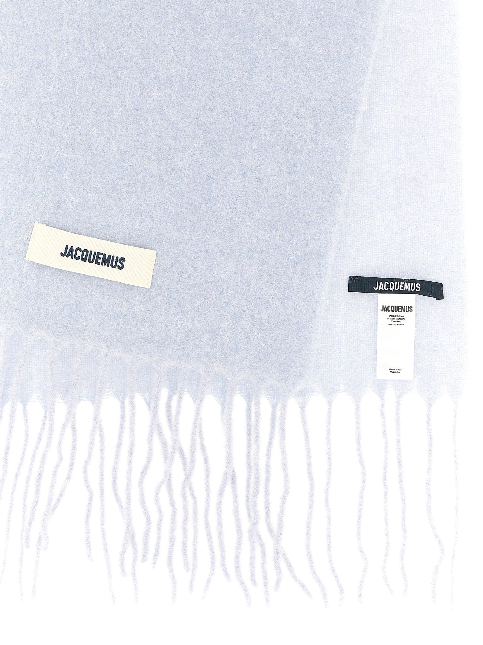 Jacquemus Blue Alpaca Leather Scarf - Timeless Luxury Accessory