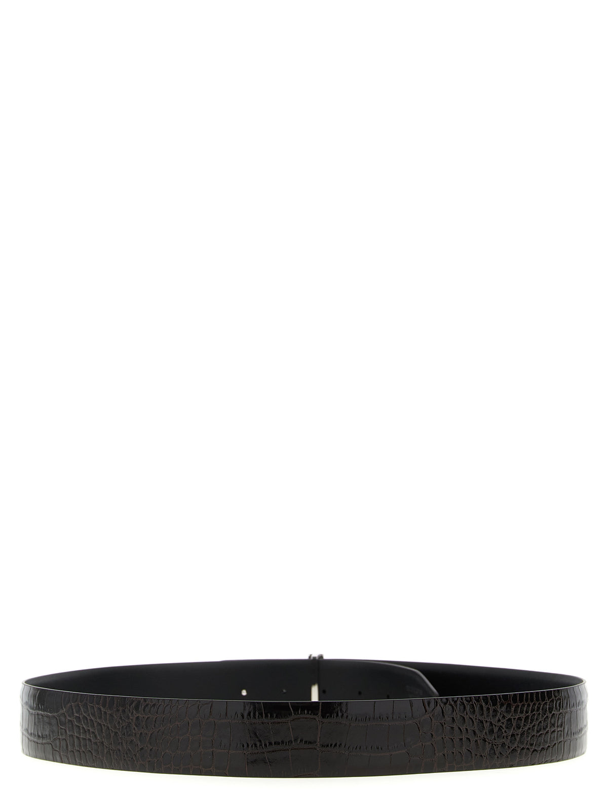 Indulge in the Tom Ford Brown Calfskin Belt, a masterful blend of luxurious calfskin and exquisite design, perfect for elevating any sophisticated wardrobe.