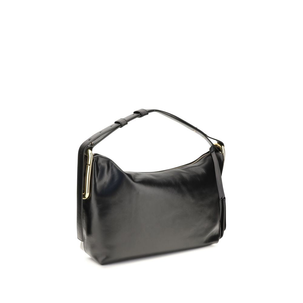 Marc Jacobs Black Calf Leather Bos Taurus Shoulder Bag - Luxury Redefined