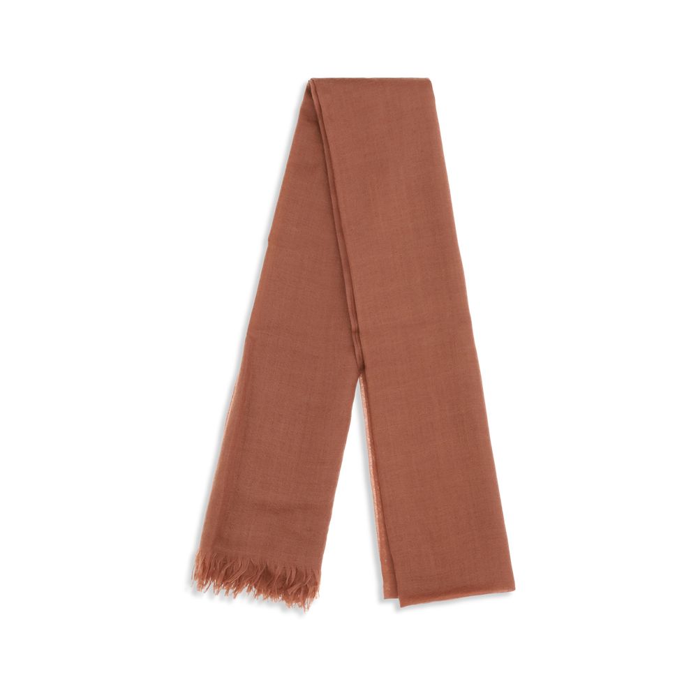 Brunello Cucinelli Orange Cashmere Foulard