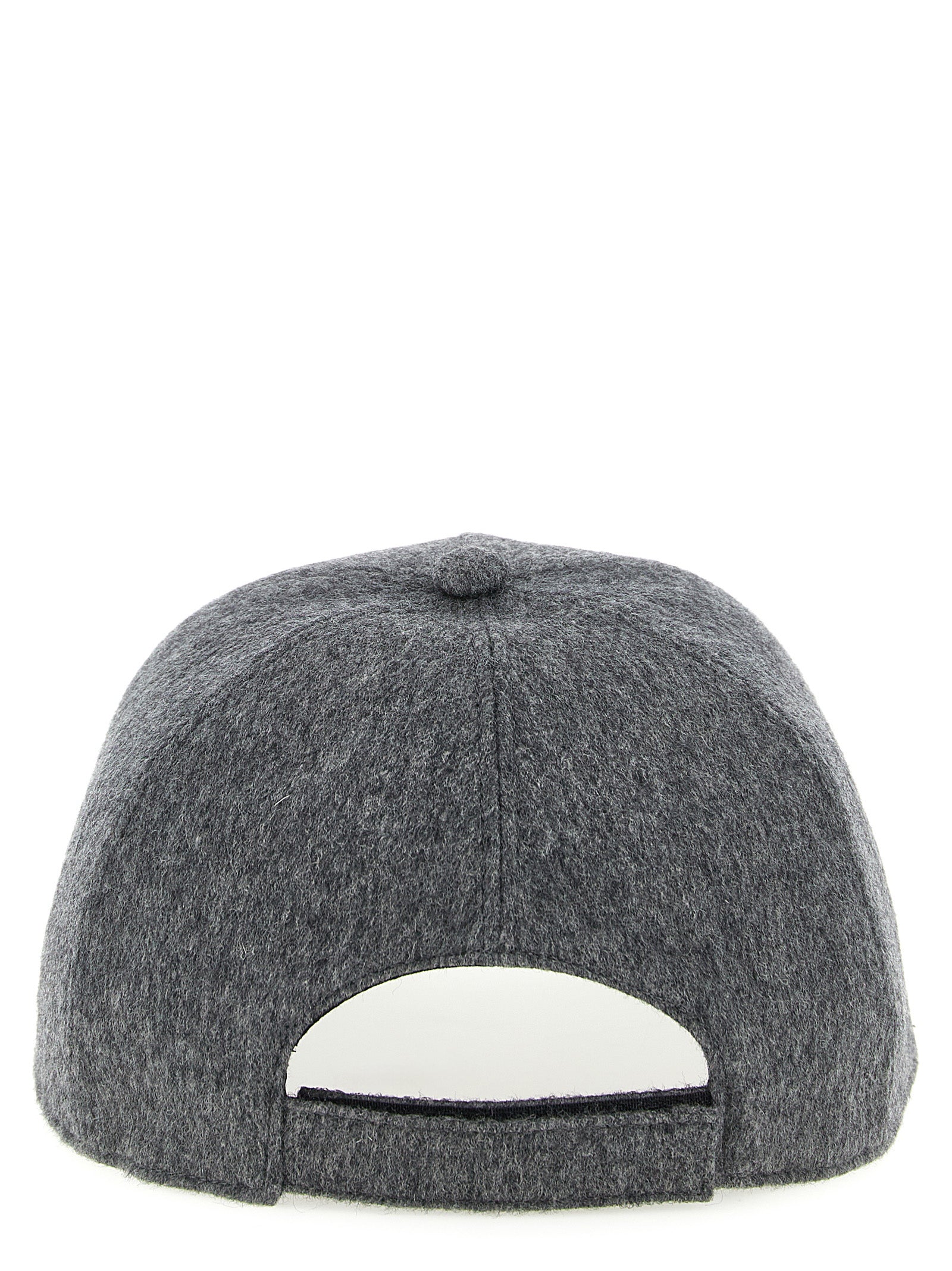 Fendi Gray Wool Cap - Iconic Luxury Accessory for Discerning Taste