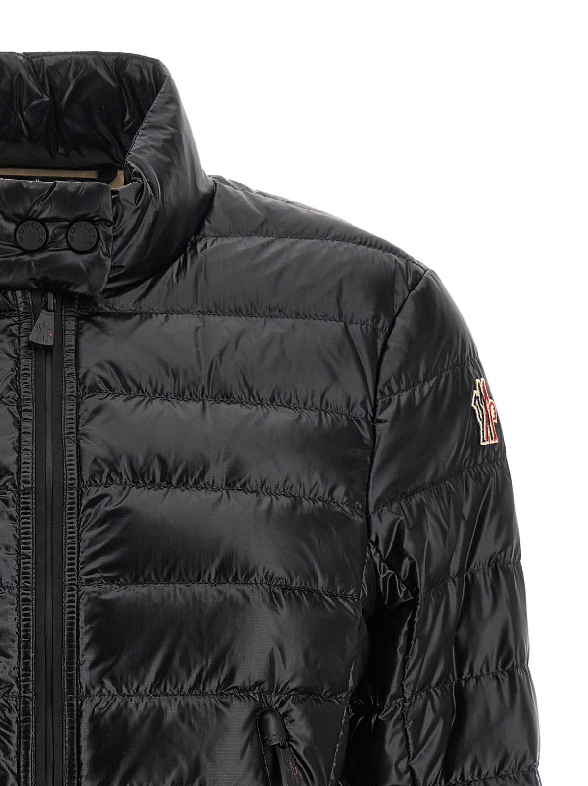 Moncler Grenoble Black Polyamide Full-Length Jacket