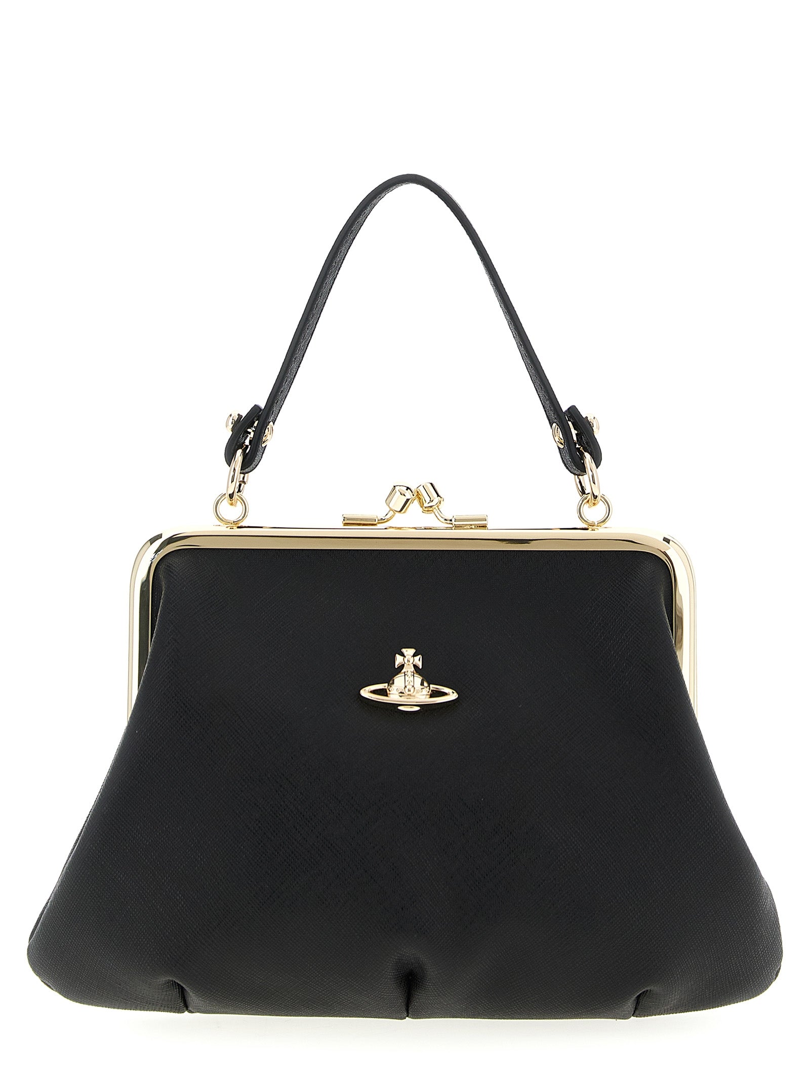 Vivienne Westwood Black Cowhide Handbag - Timeless Luxury Statement
