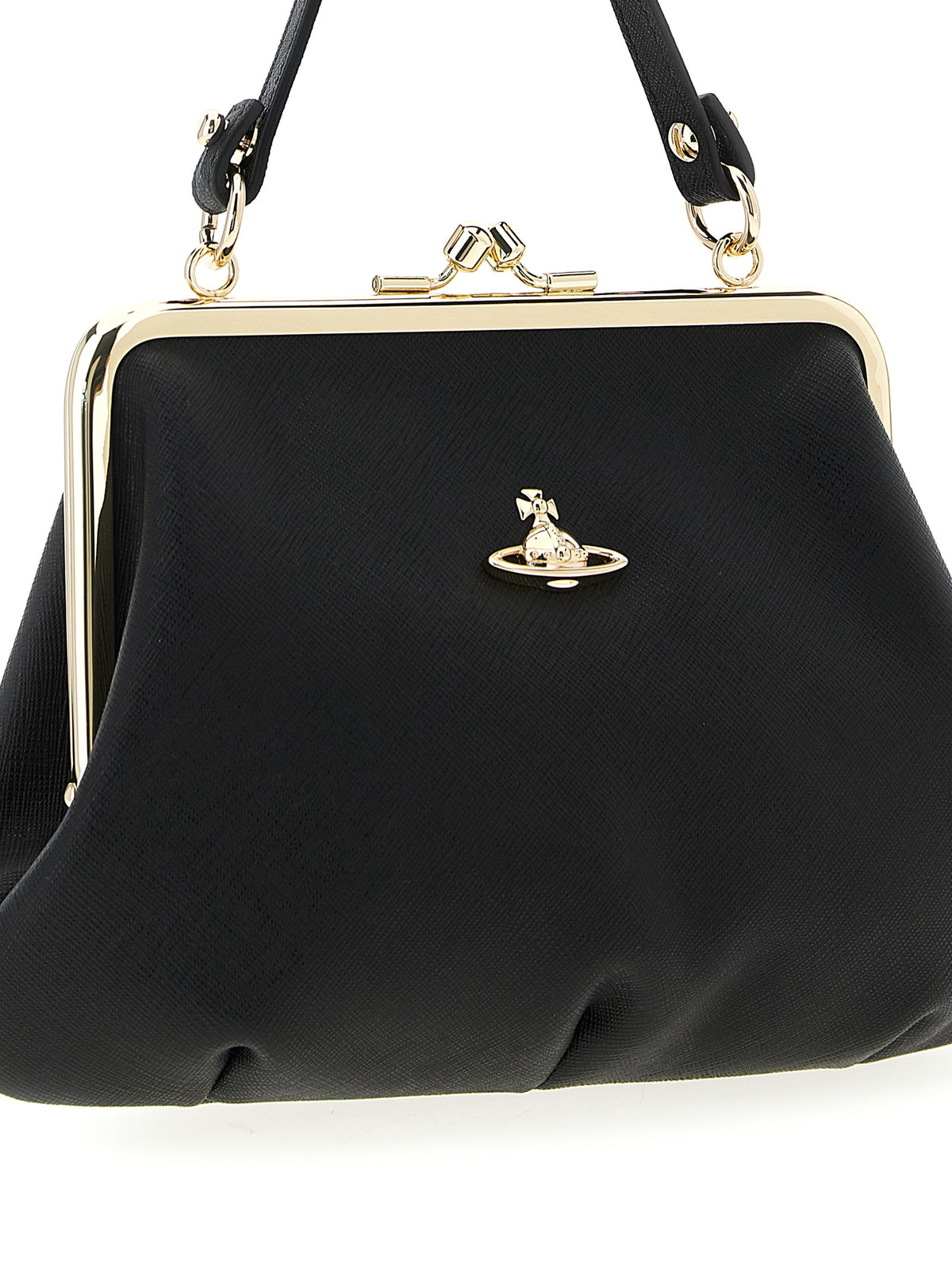 Vivienne Westwood Black Cowhide Handbag - Timeless Luxury Statement