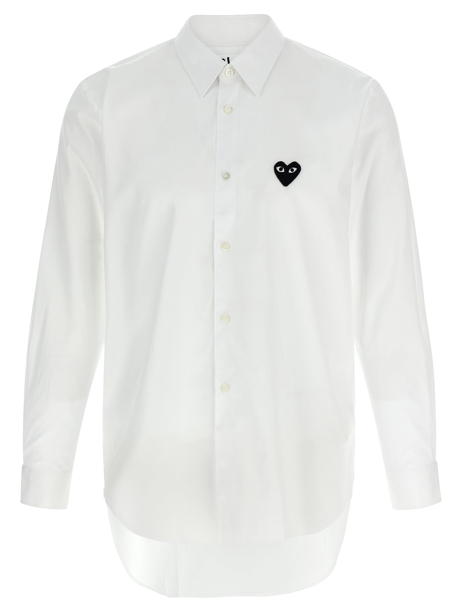 Comme Des Garçons Play White Cotton Blouse - Timeless Elegance