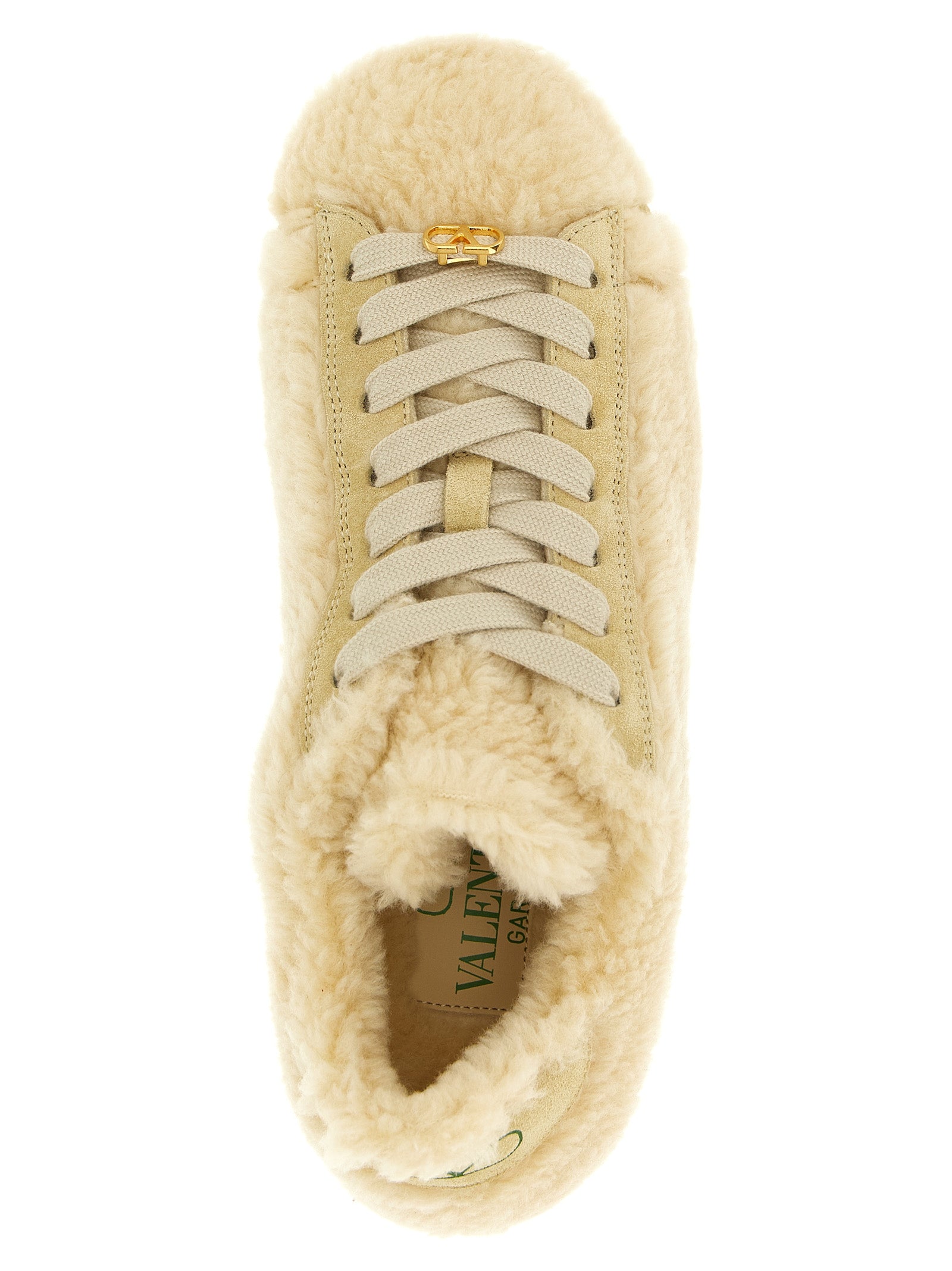 Valentino Garavani Beige Wool Sneakers - Luxury Footwear for All