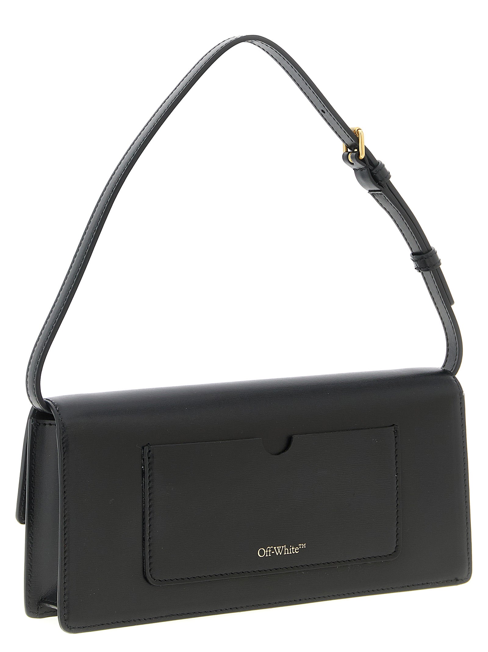 Elevate your style with the Off-White Black Polyester Shoulder Bag, a luxurious blend of sophistication and modern elegance, crafted in Italy for the discerning individual.