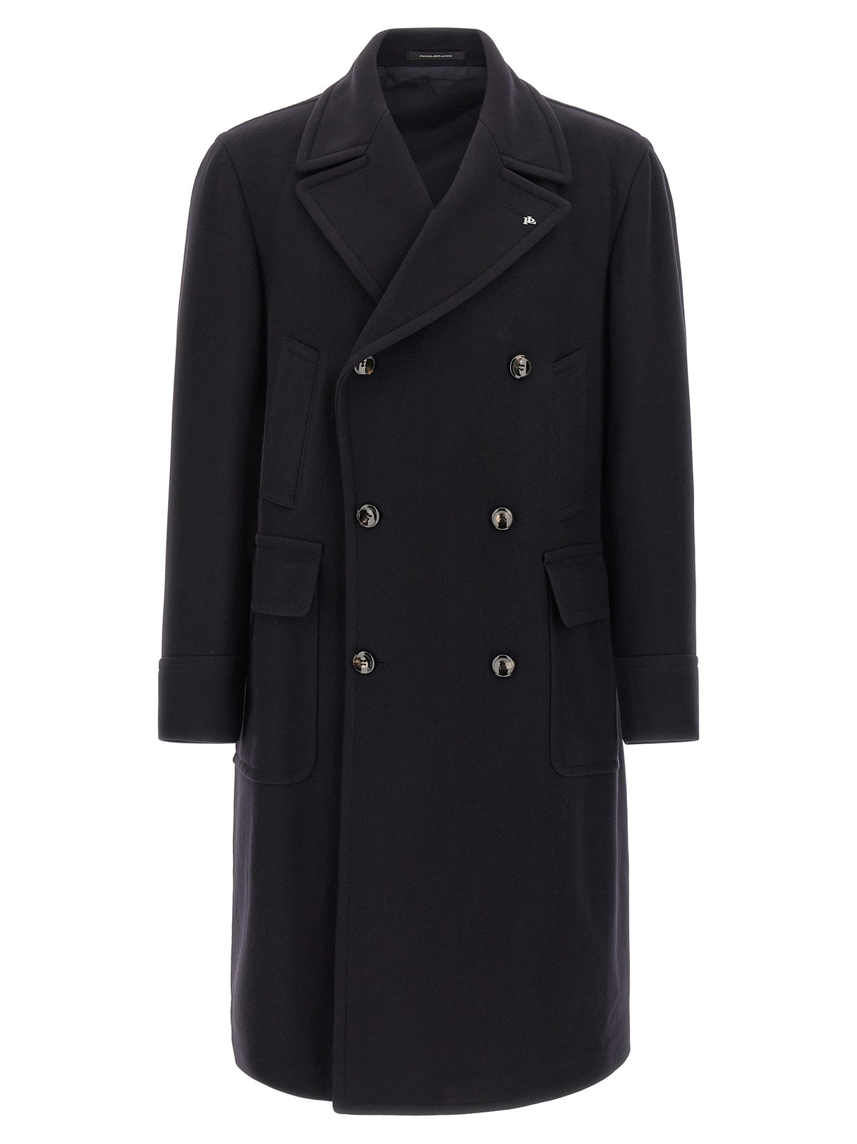 Tagliatore Blue Wool Coat - Luxury Couture Elegance in Italy