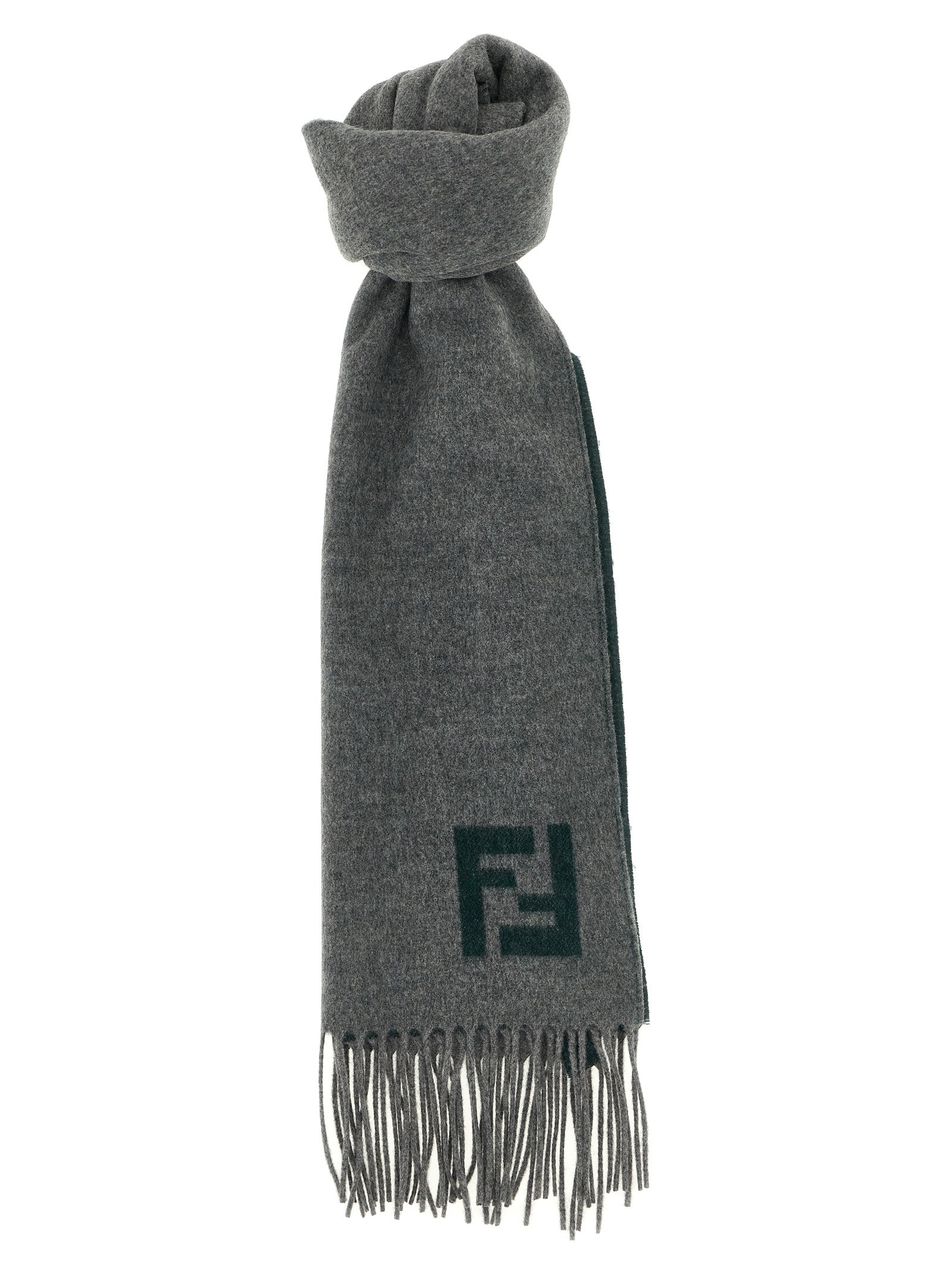 Fendi Multicolor Wool Scarf - Luxurious Double-Sided Design