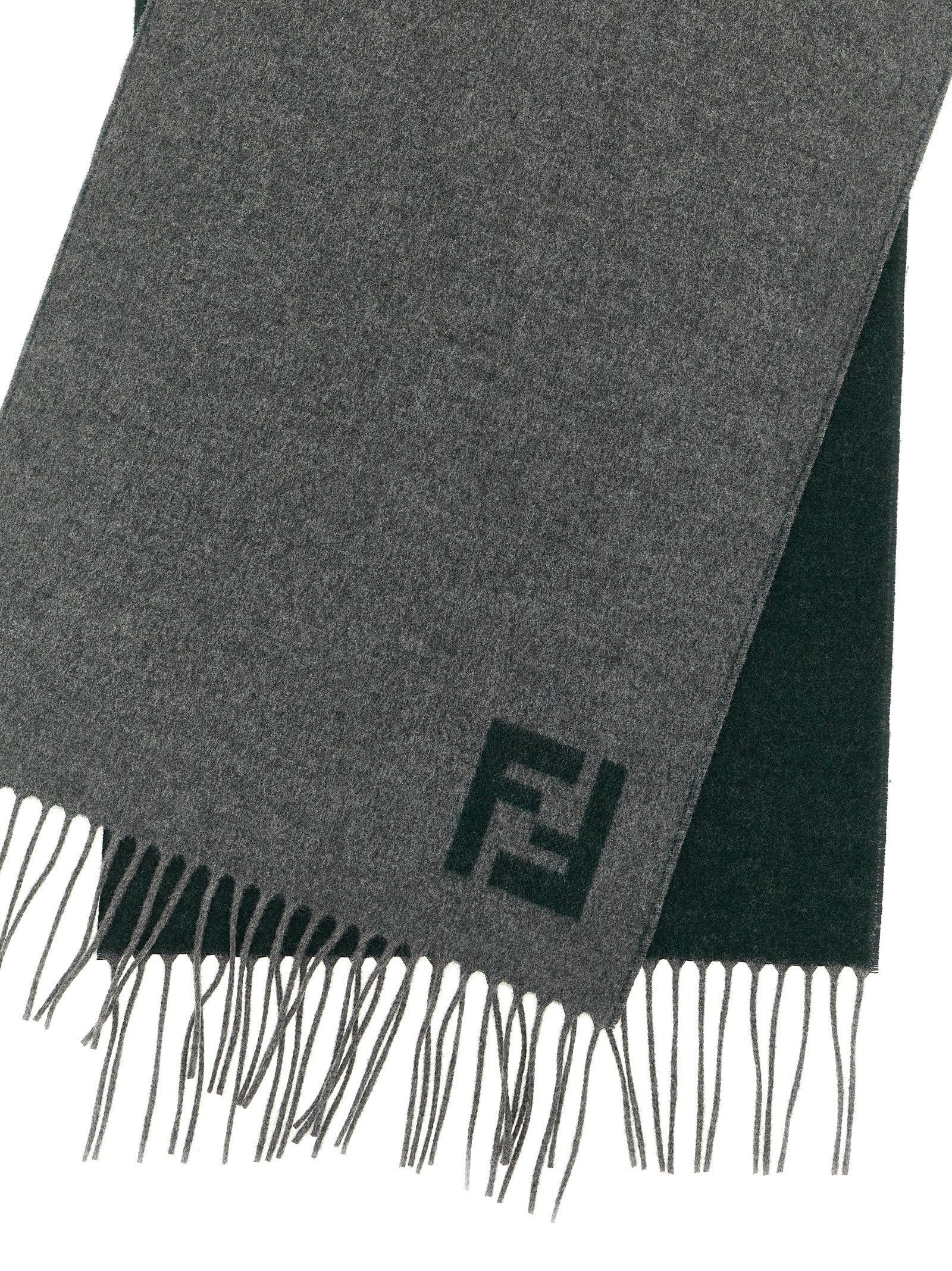 Indulge in the Fendi Multicolor Wool Scarf, a luxurious blend of wool and cashmere, showcasing exquisite craftsmanship and timeless elegance for the discerning fashion connoisseur.