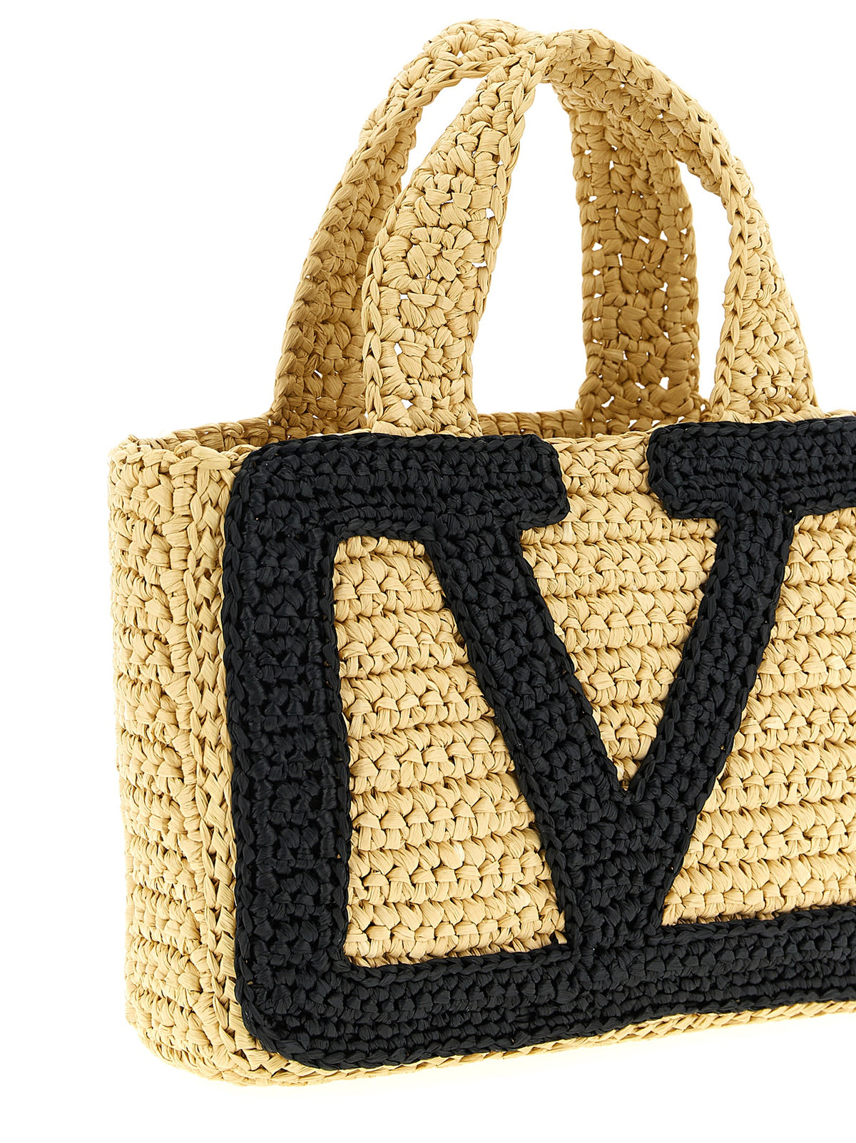 Valentino Garavani Black Viscose Tote Bag - Timeless Luxury Elegance